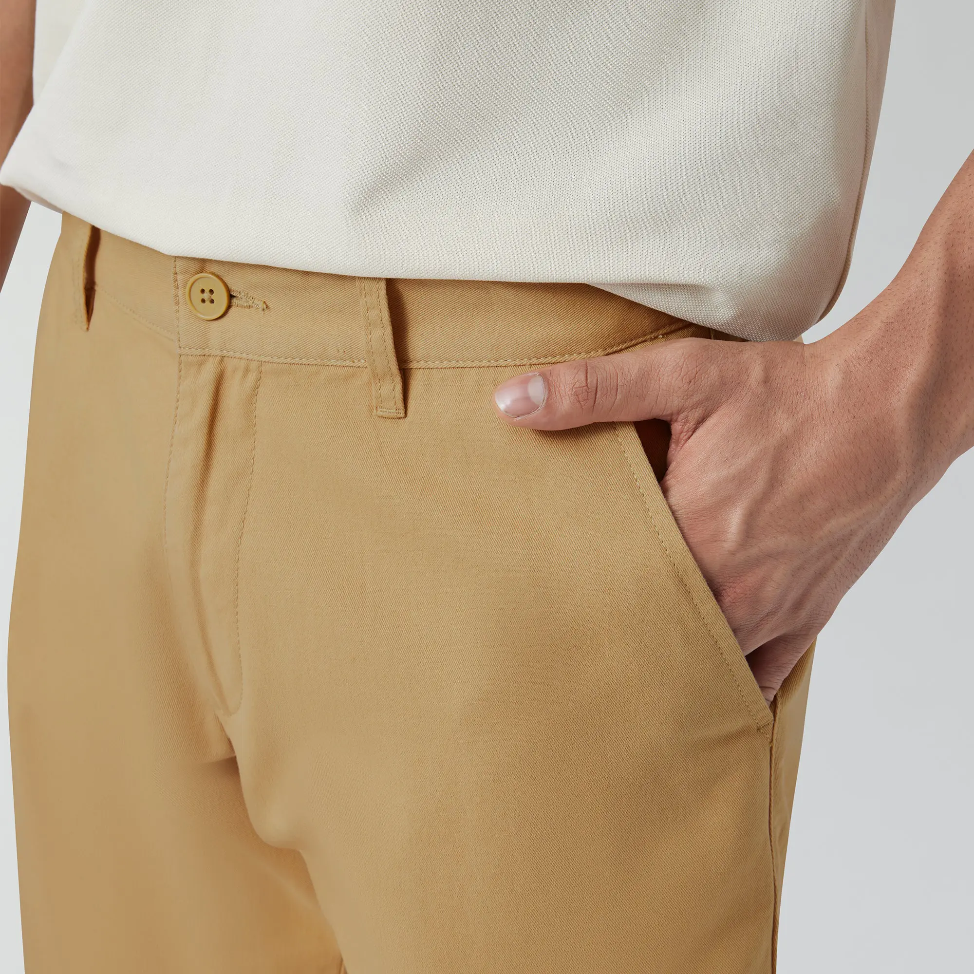 Element Cotton Chinos Shorts For Men Sand Brown - Image 6