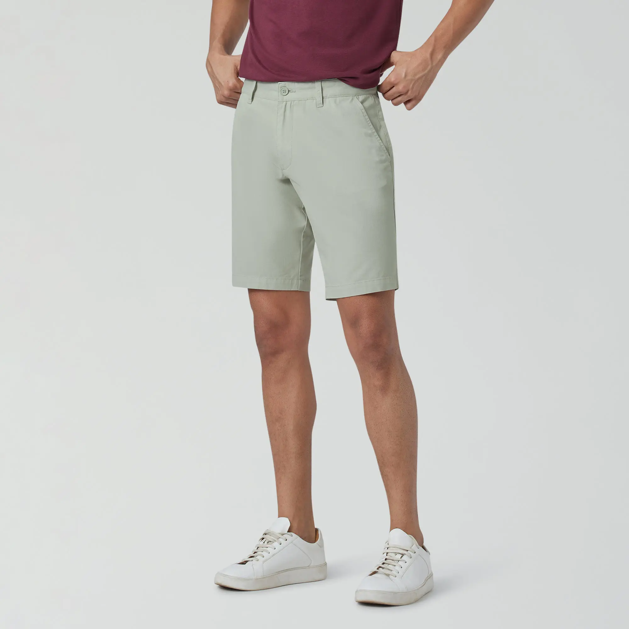 Element Cotton Chinos Shorts For Men Tea Green - Image 4