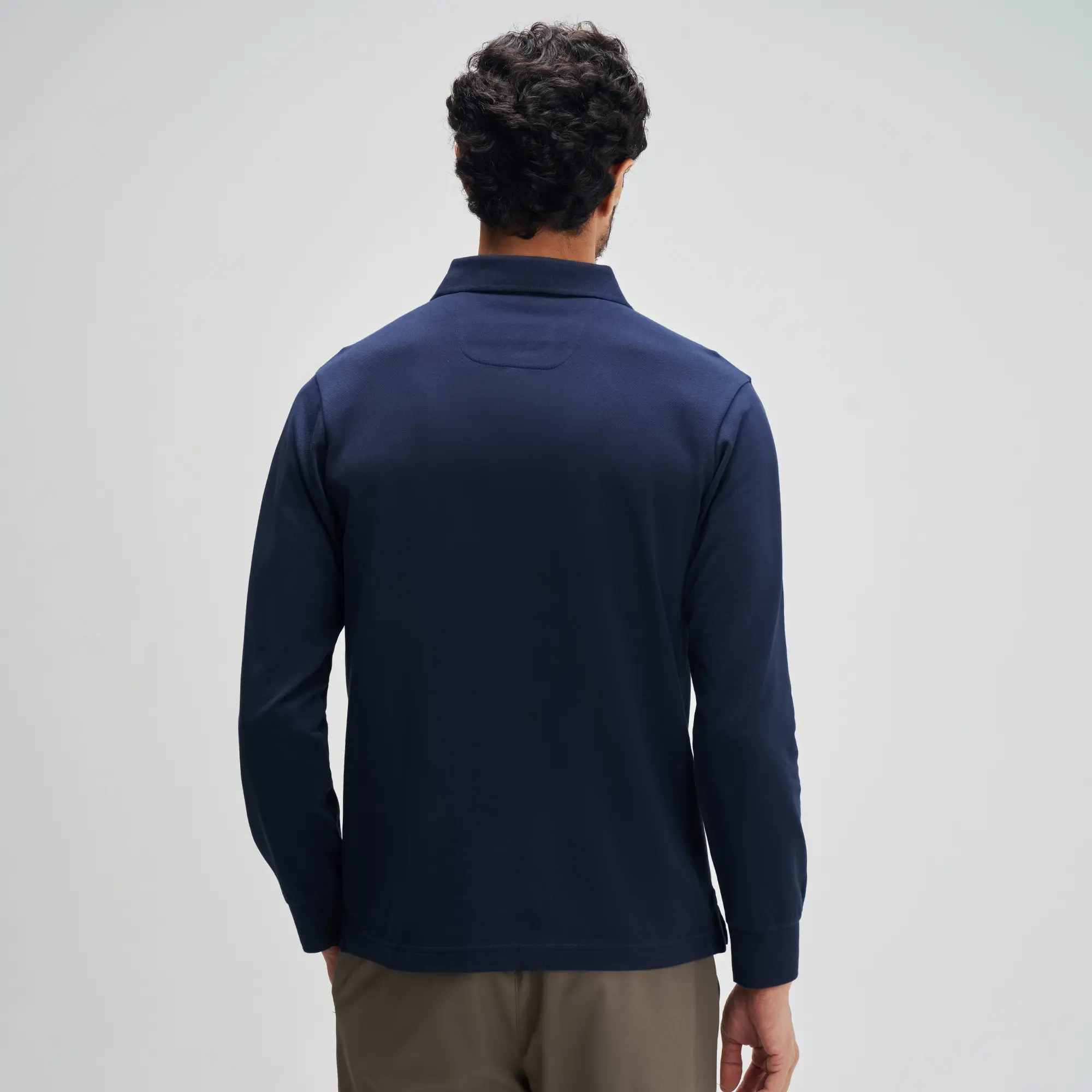 Full Sleeve Polo - Midnight Blue - Image 6