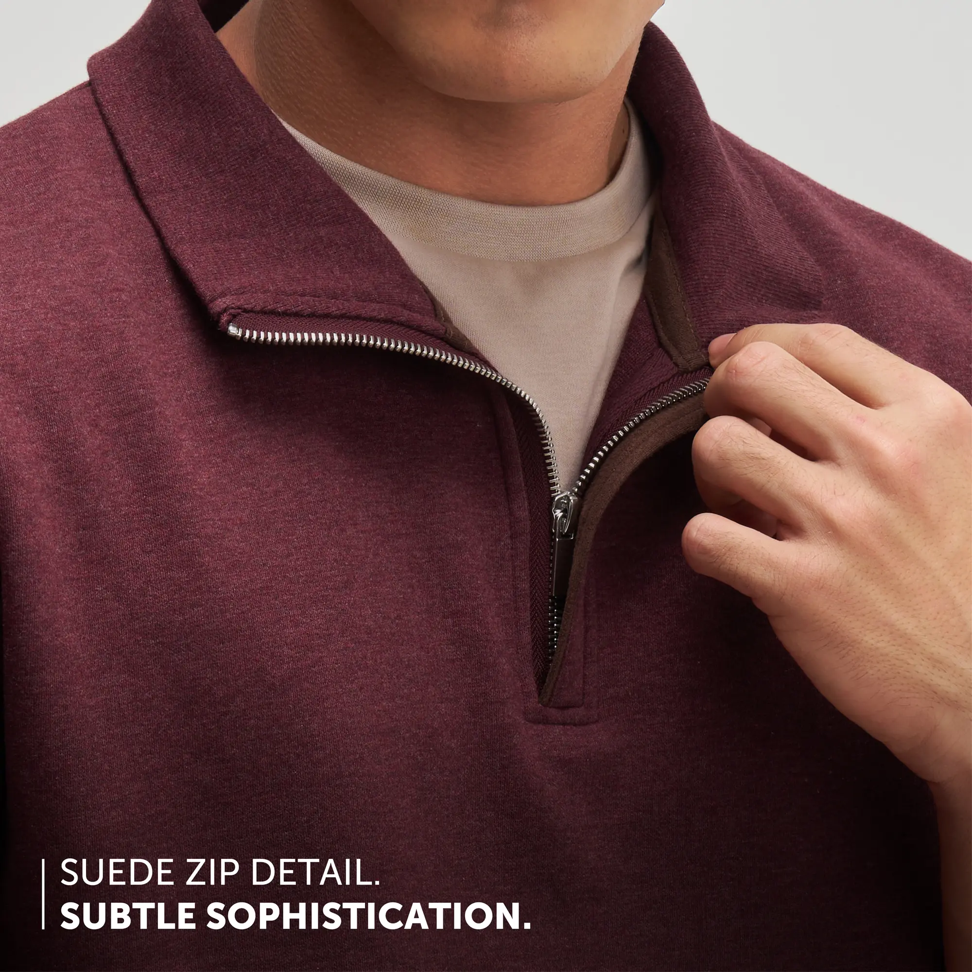 Half-Zip Pullover - Auburn Red - Image 5