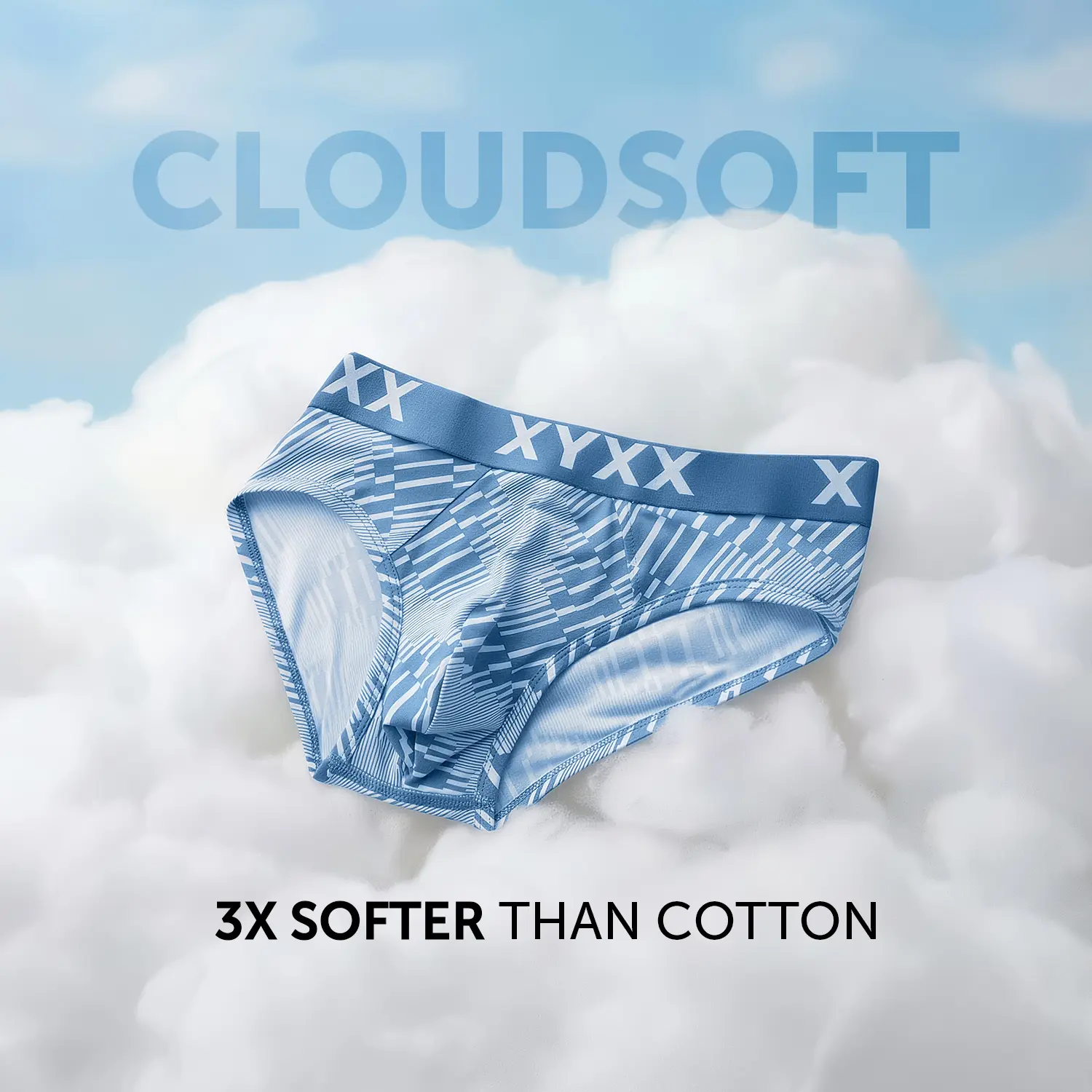 Matrix Cotton-Modal Briefs Cascade Blue - Image 2