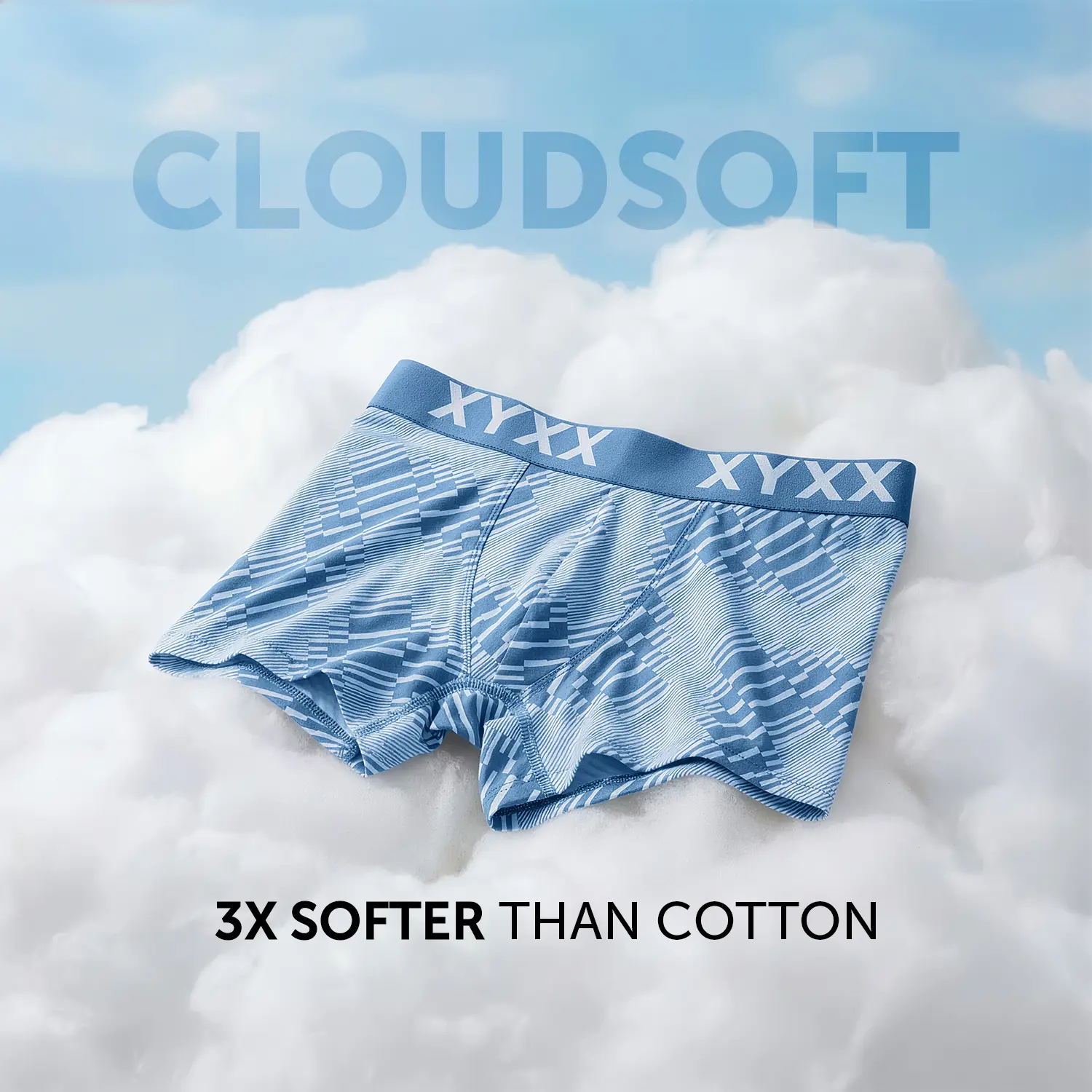 Matrix Cotton-Modal Trunks Cascade Blue - Image 2