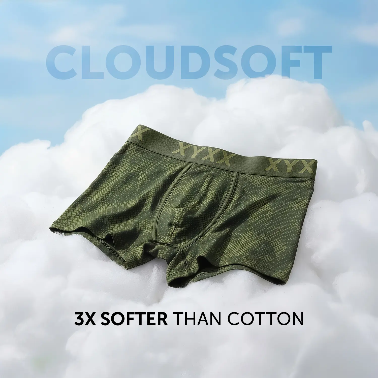 Matrix Cotton-Modal Trunks Olive Drift - Image 2