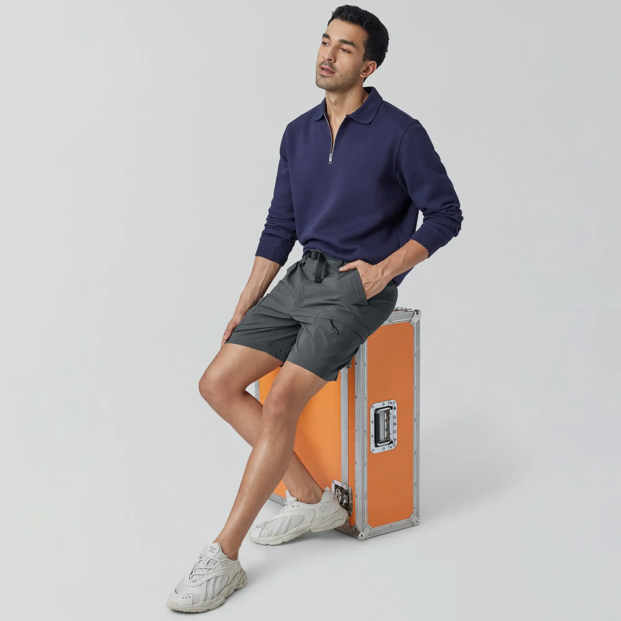 Moveo Cargo Shorts Anchor Grey - Image 2