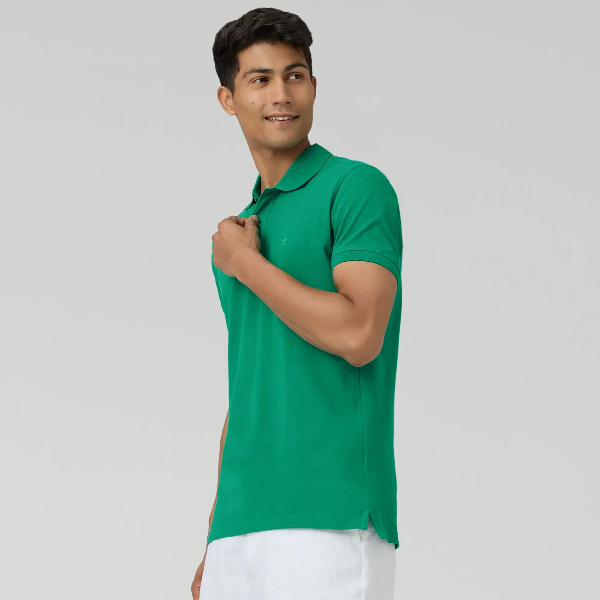 Nova Combed Cotton Polo T-shirts Fiesta Green - Image 4