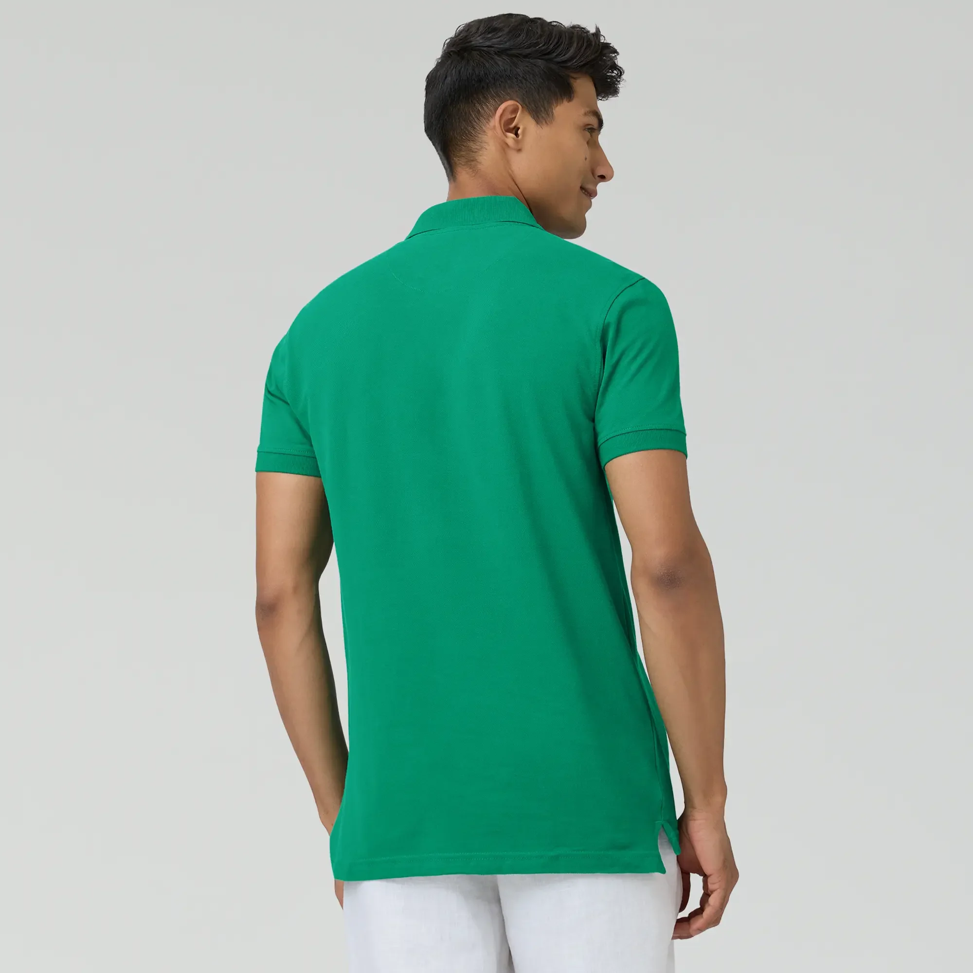 Nova Combed Cotton Polo T-shirts Fiesta Green - Image 5