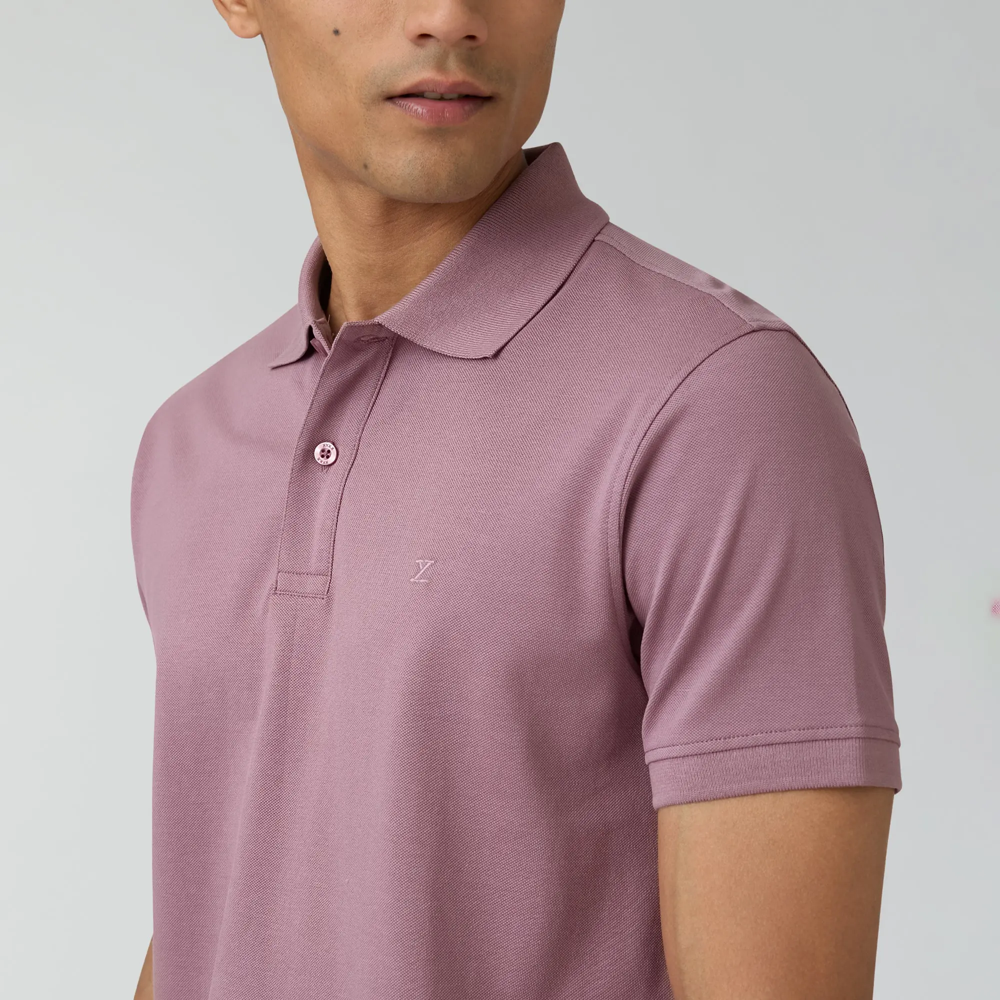 Nova Combed Cotton Polo T-shirts Rose Blush - Image 6