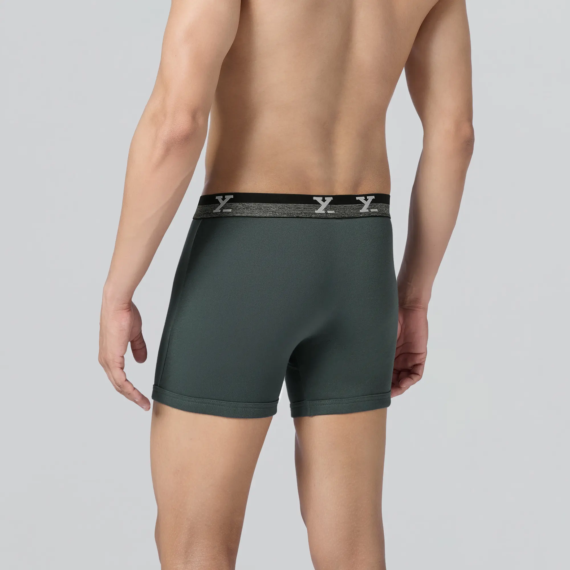 Nova Cotton Boxer Briefs (Outer Elastic) - Anchor Grey - Image 6