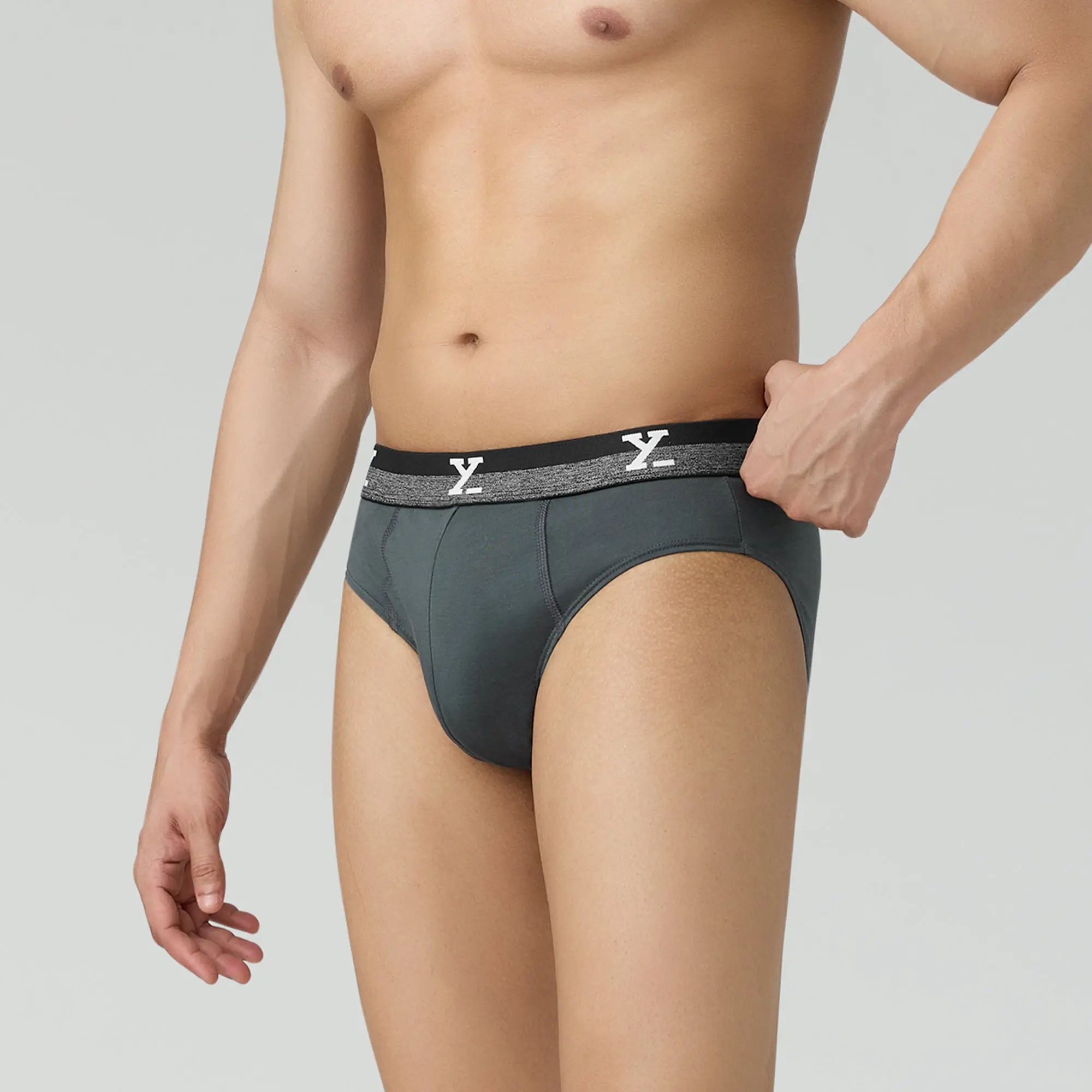 Nova Cotton Briefs Anchor Grey - Image 5