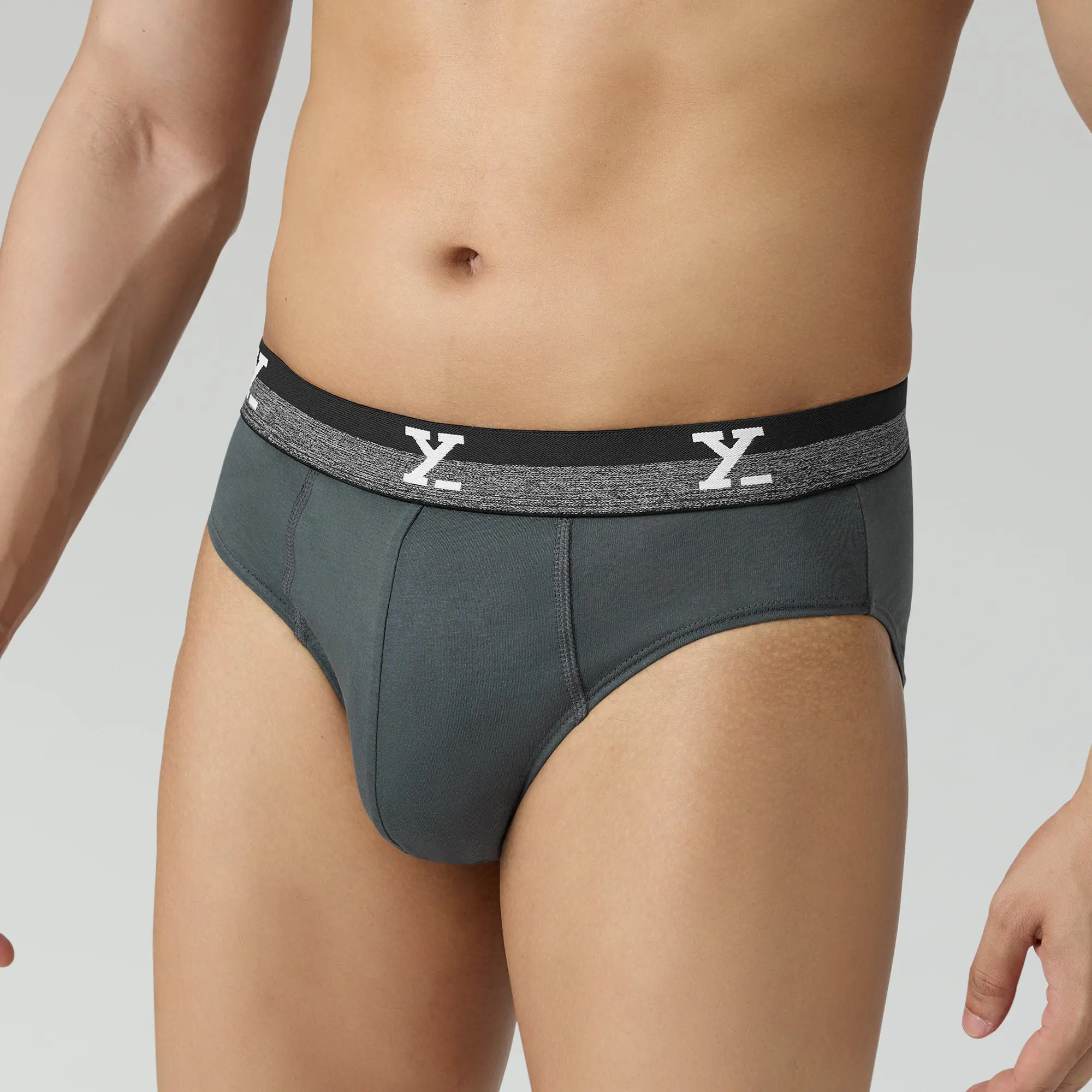 Nova Cotton Briefs Anchor Grey - Image 6