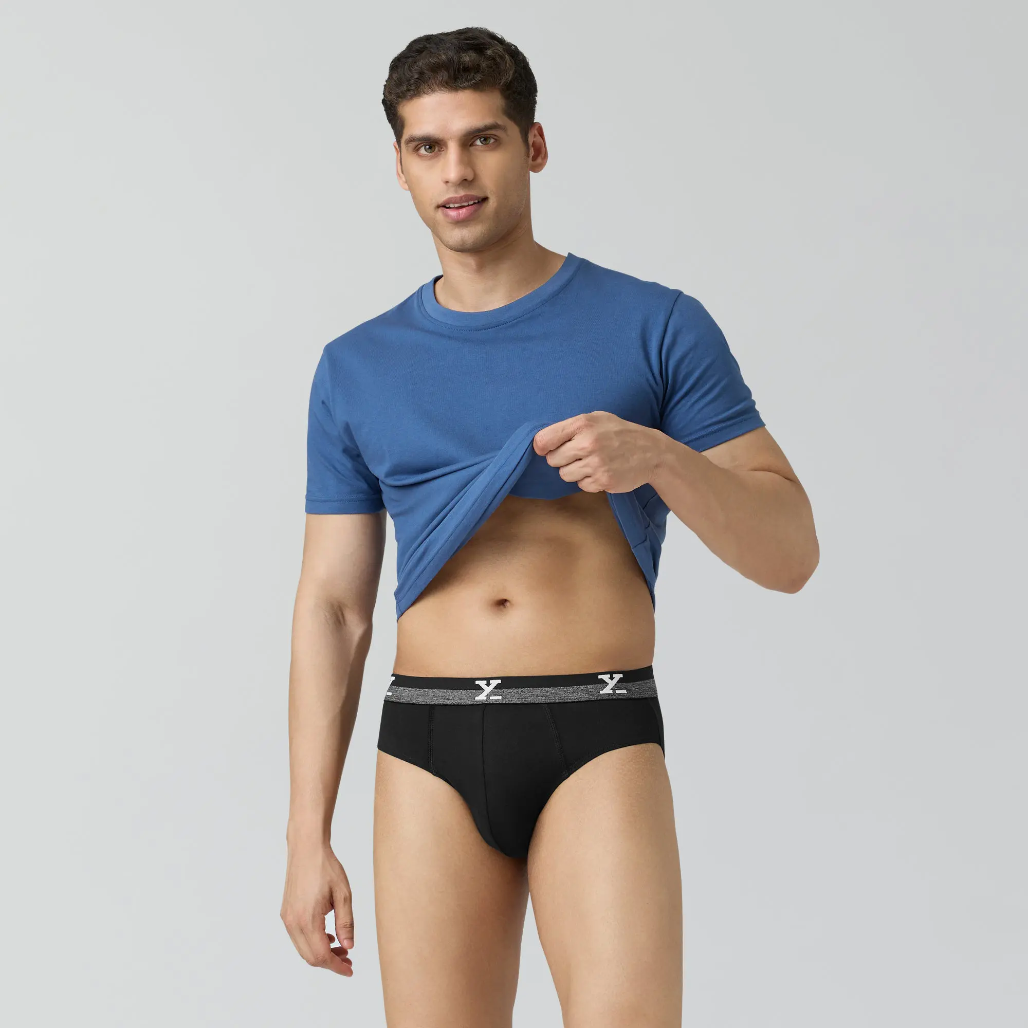 Nova Cotton Briefs Storm Grey - Image 3