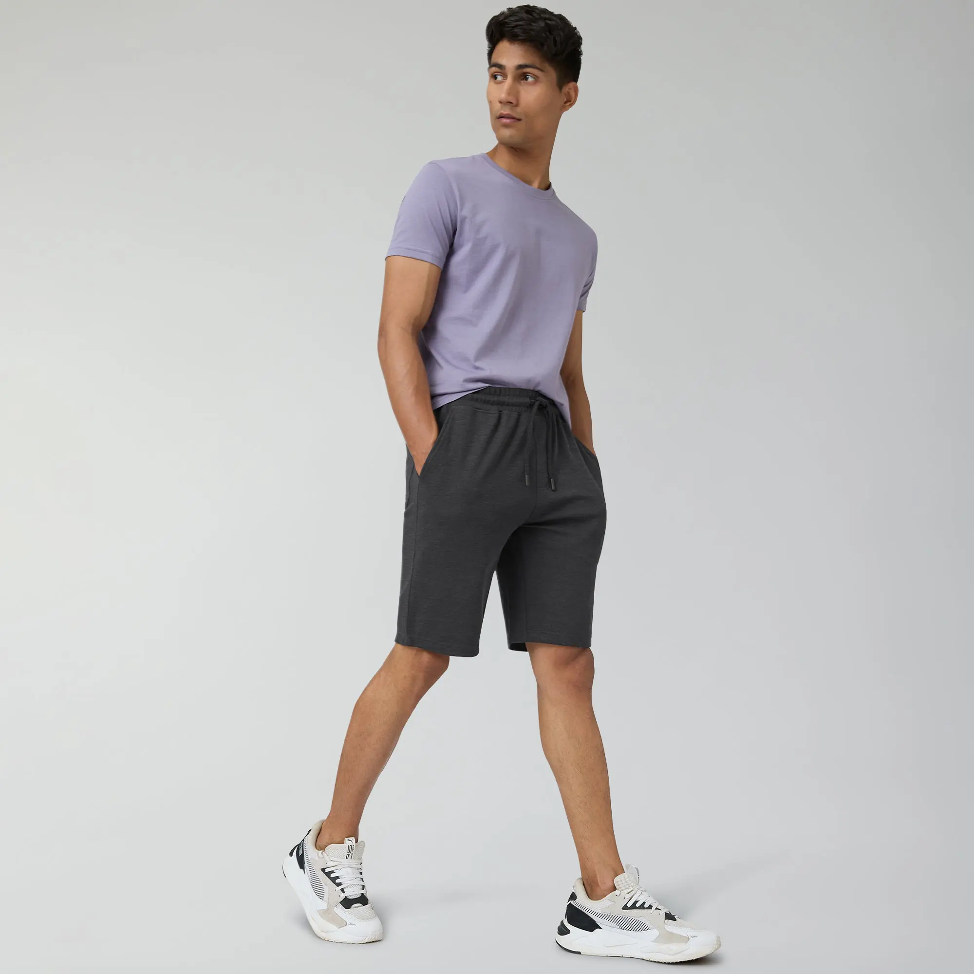 Nova Cotton Rich Shorts Graphite Grey - Image 3