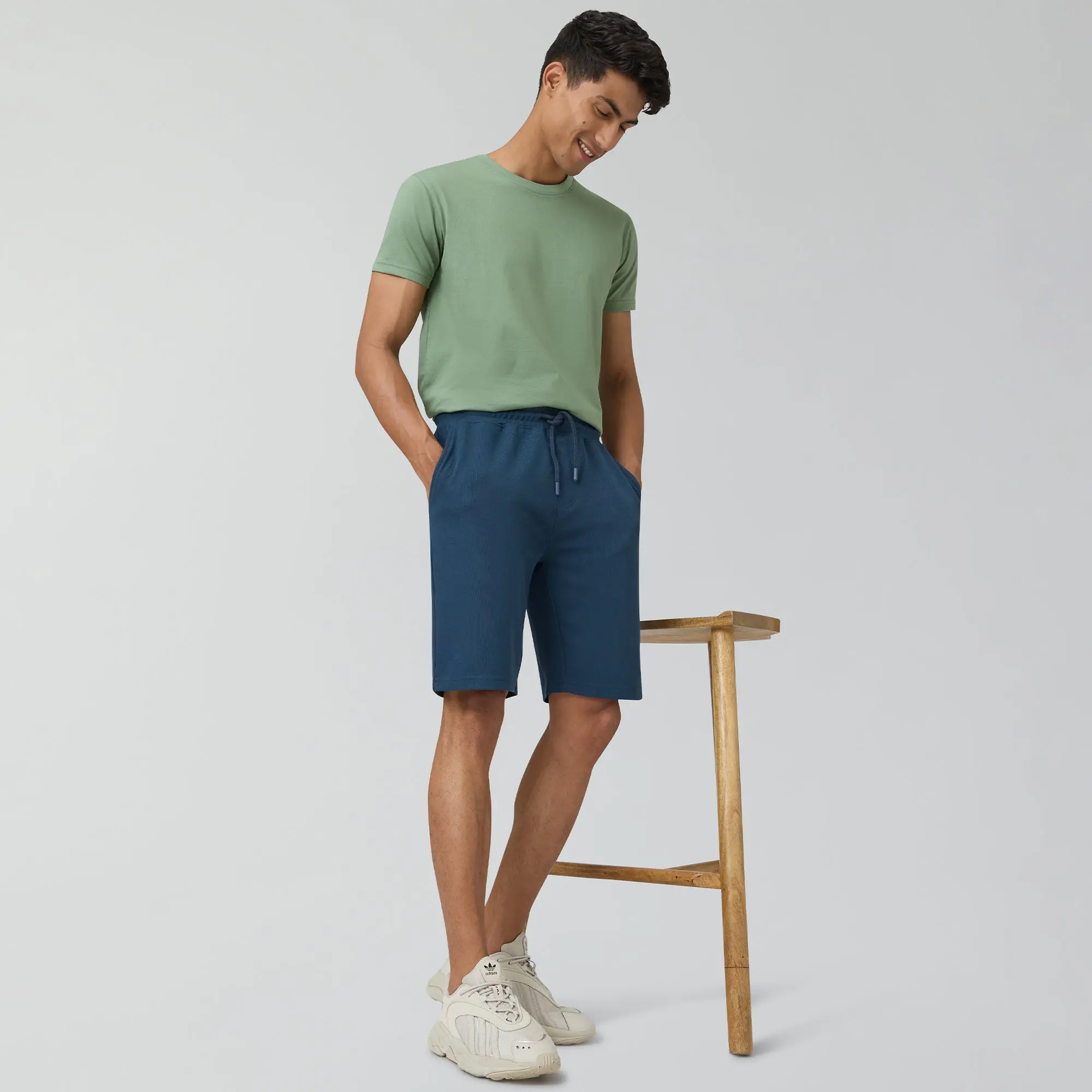 Nova Cotton Rich Shorts Oxford Blue - Image 3