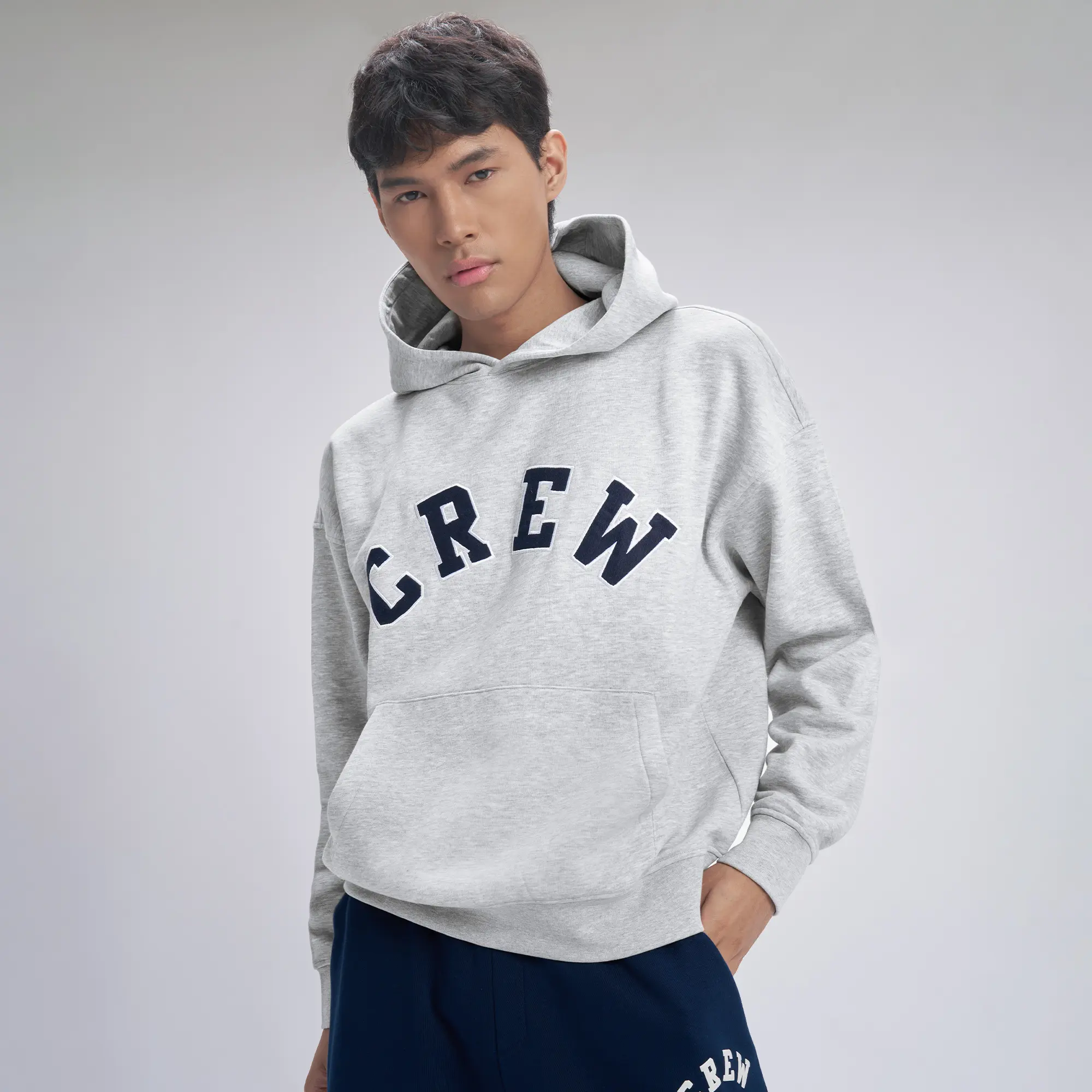 Crew Oversized Hoodie - Concrete Grey