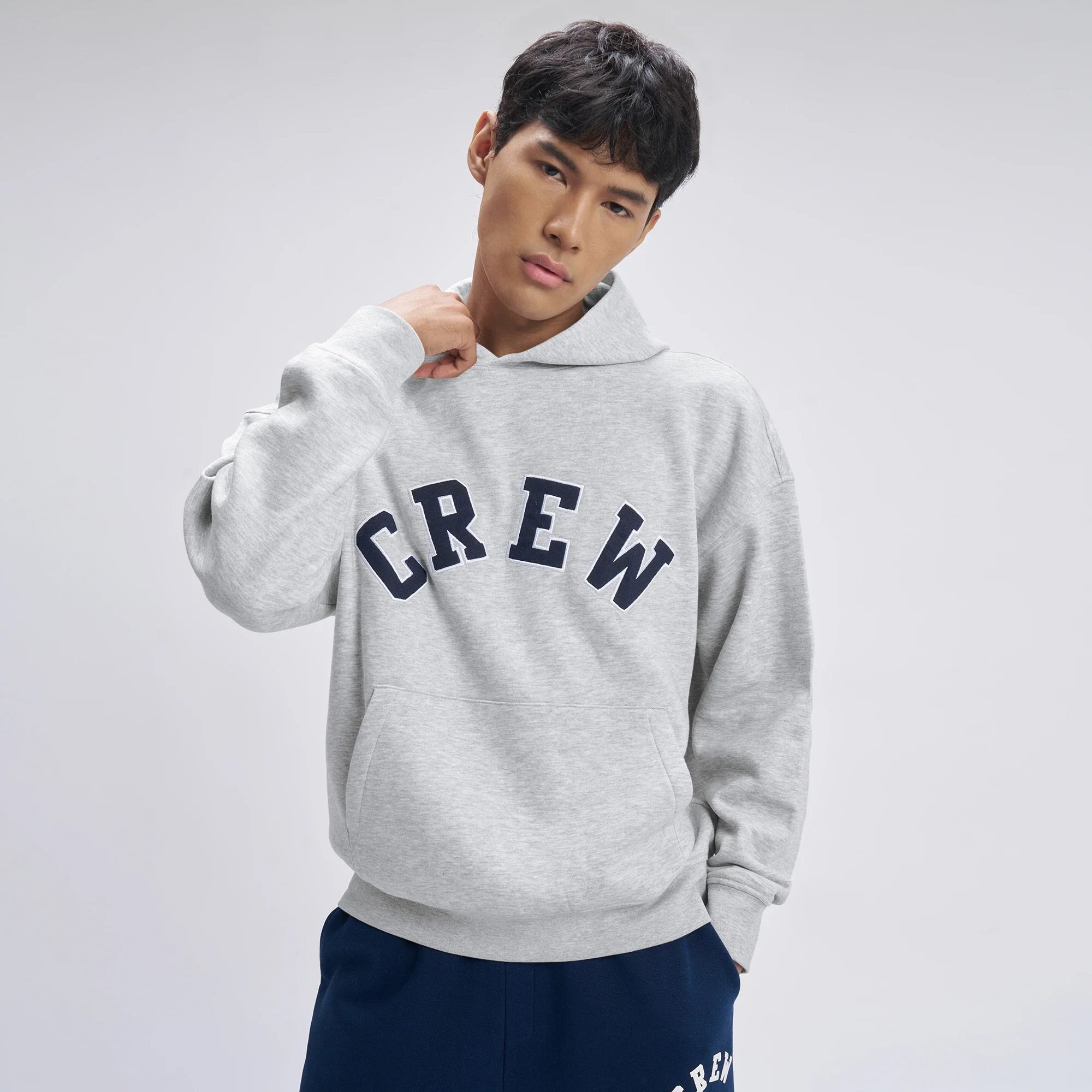 Oversized Hoodie and Sweatpants Co-ord Set Concrete Grey - Image 2