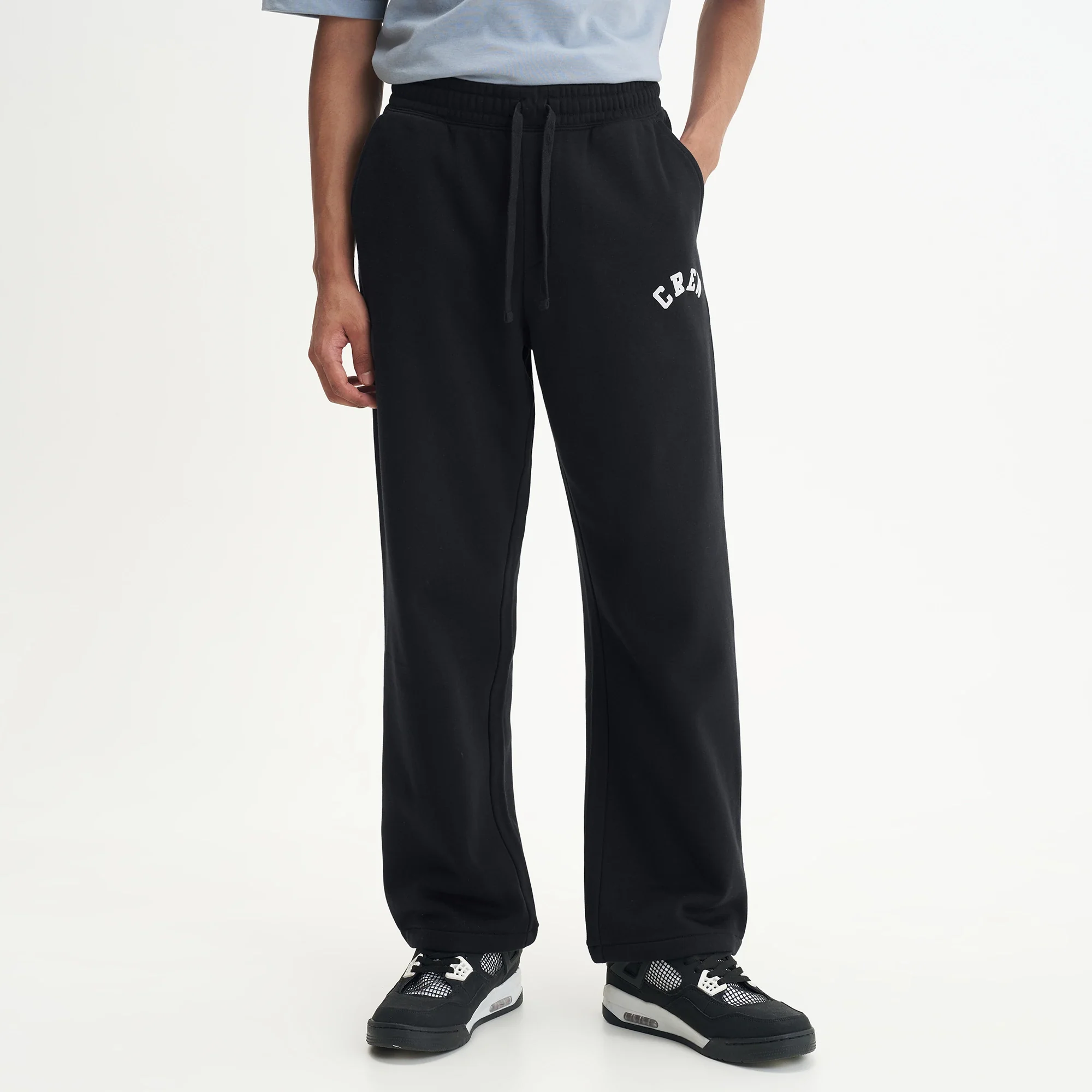 Oversized Hoodie and Sweatpants Co-ord Set Ink Black - Image 3