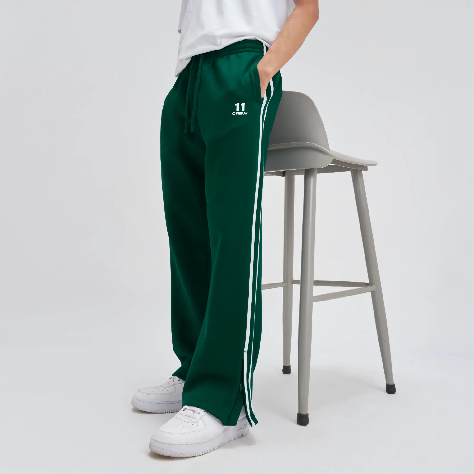 Oversized Hoodie and Sweatpants Co-ord Set Ivy Green - Image 4