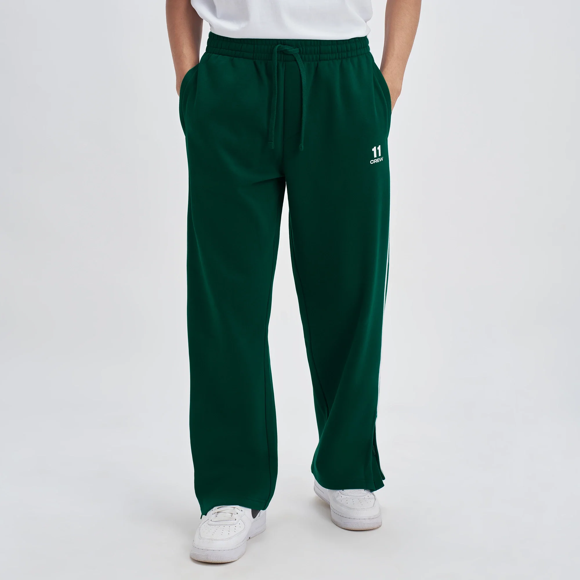 Oversized Hoodie and Sweatpants Co-ord Set Ivy Green - Image 6