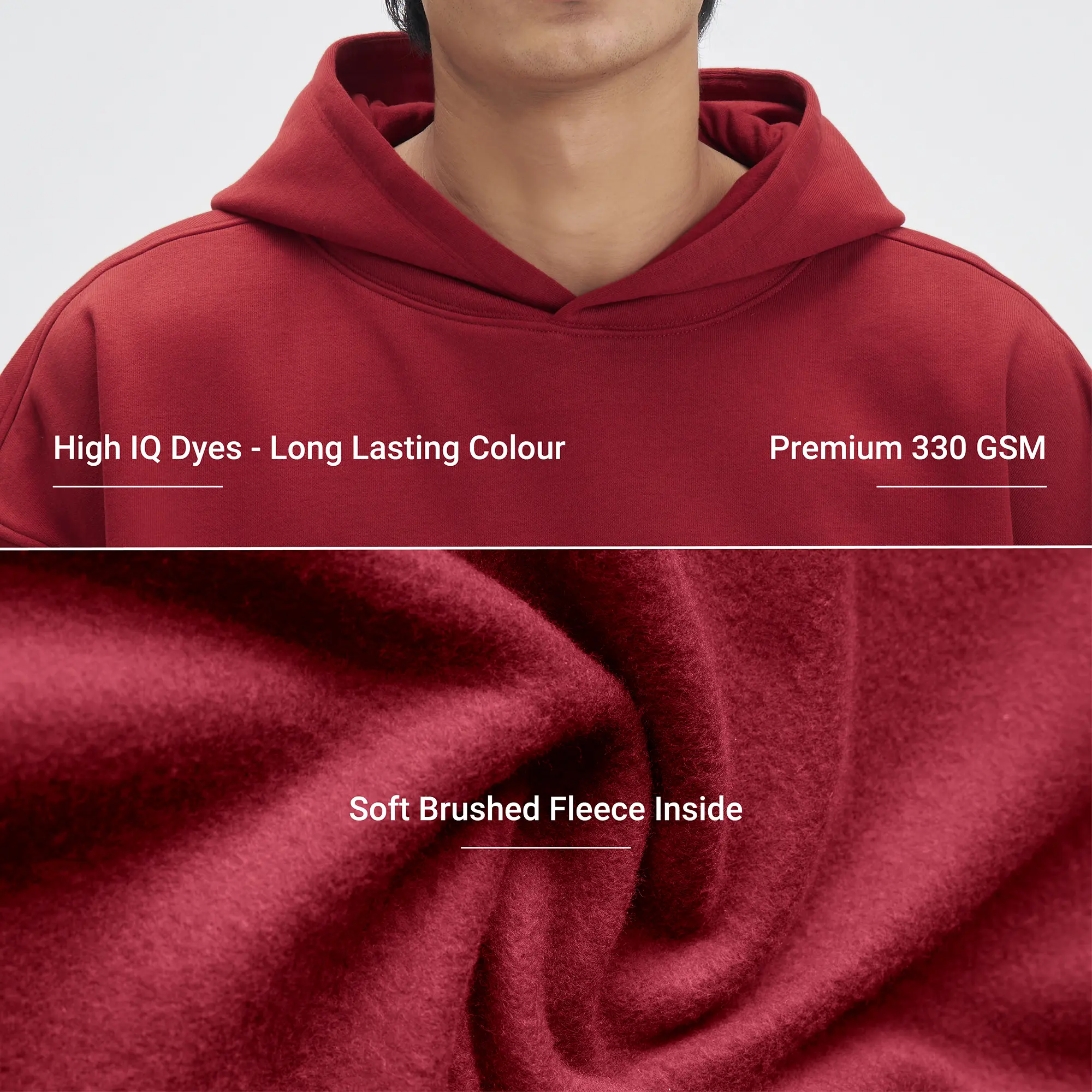 Crew Oversized Hoodie - Varsity Red - Image 2