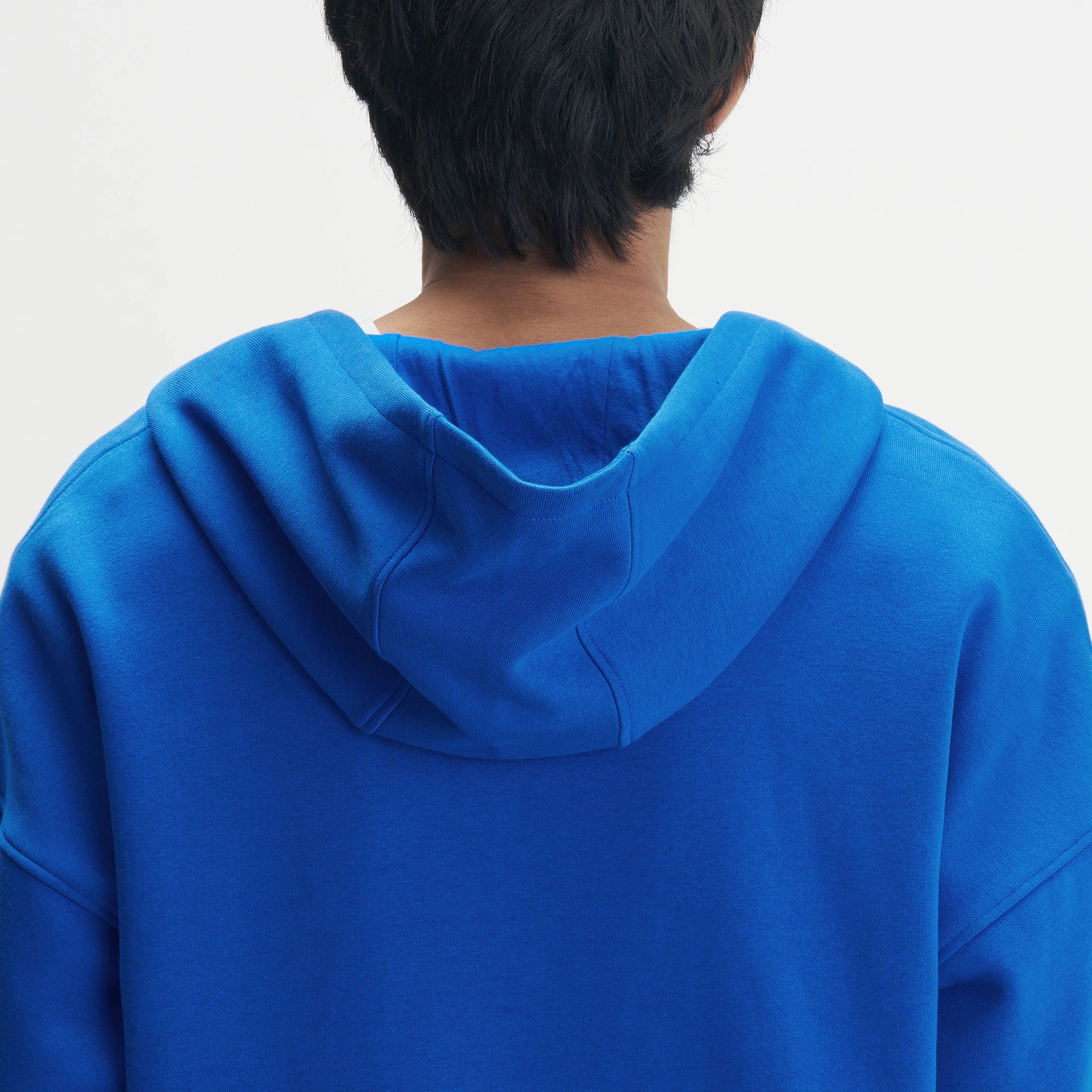 Crew Oversized Zipper Hoodie - Campus Blue - Image 6