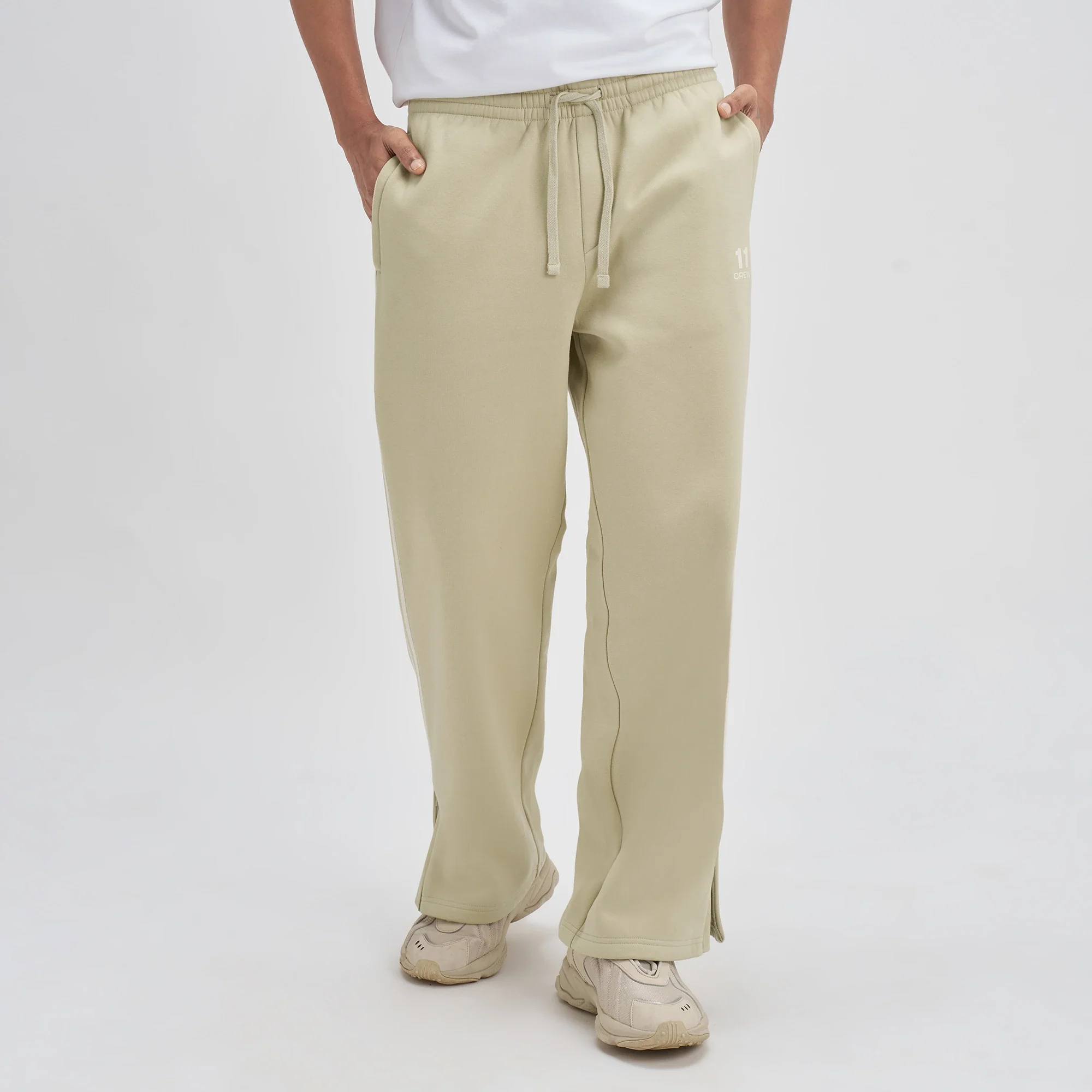Oversized Zipper Hoodie and Trackpants Co-ord Set Minted Grey - Image 4