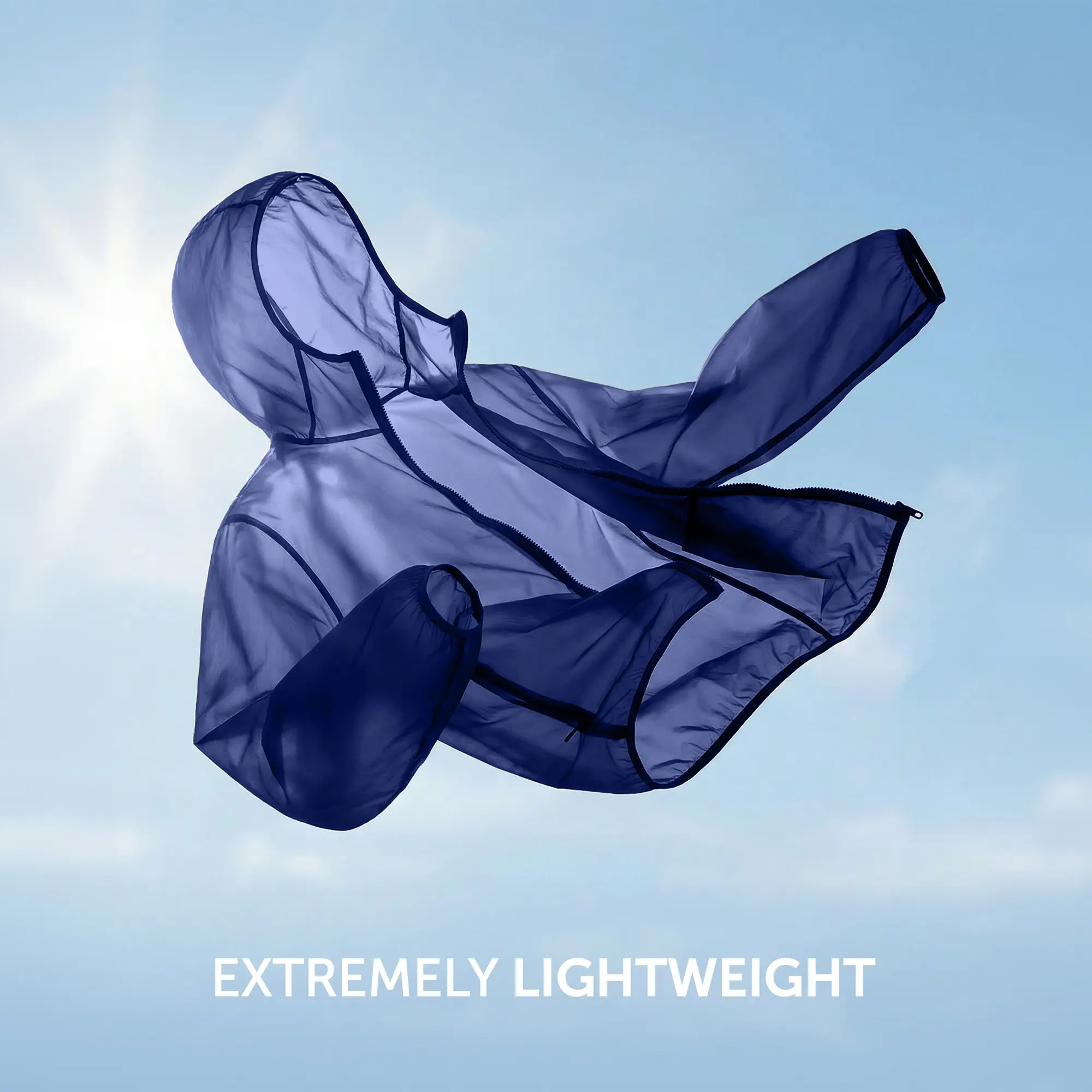 Ozone Polyester Parka Jacket - Estate Blue - Image 3