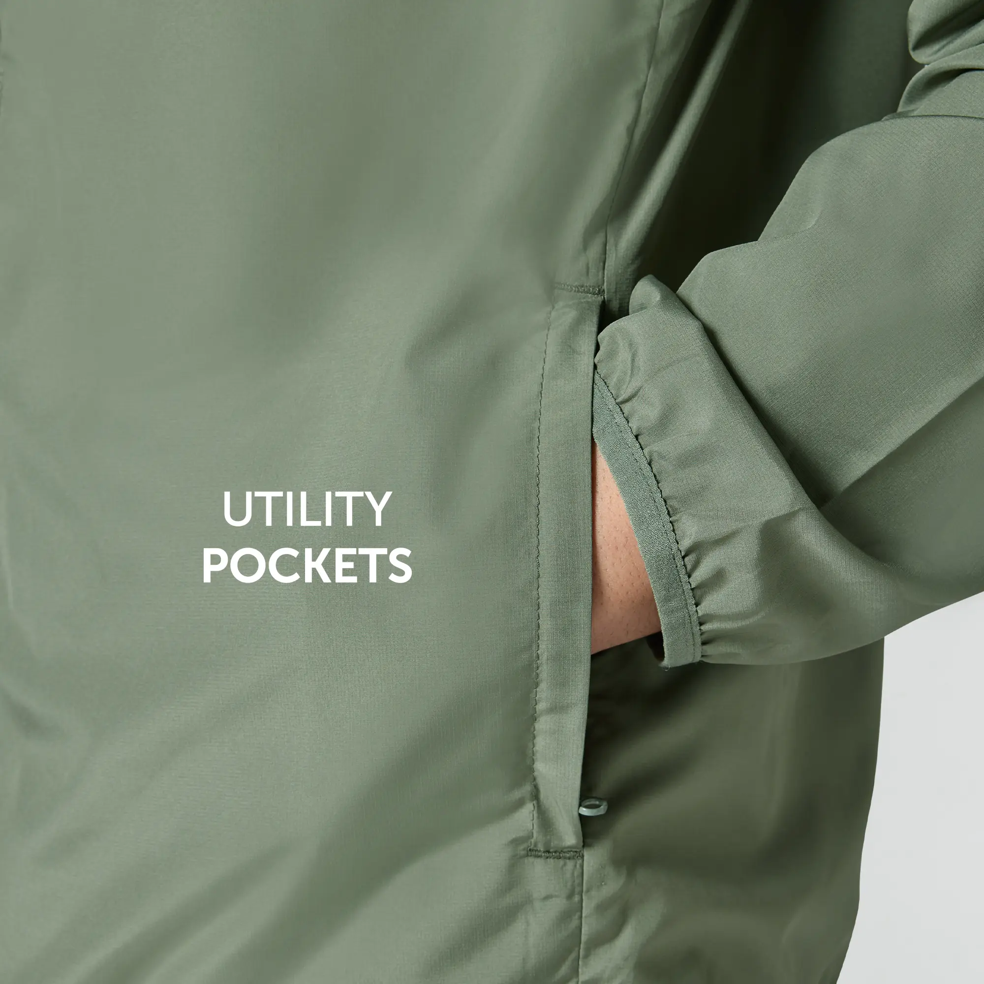 Ozone Polyester Parka Jacket - Sage Green - Image 6