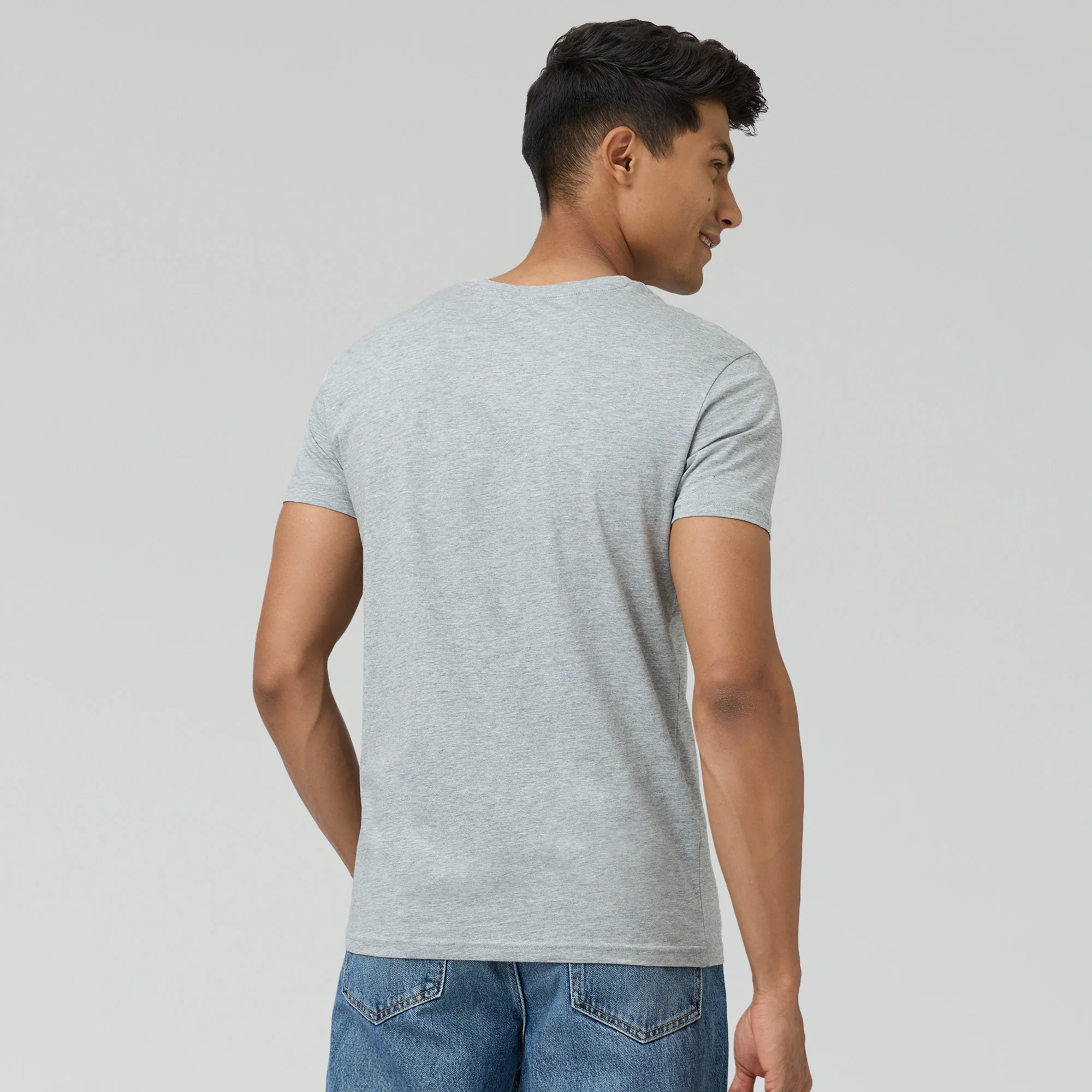 Pace Combed Cotton T-shirts Frost Grey - Image 6