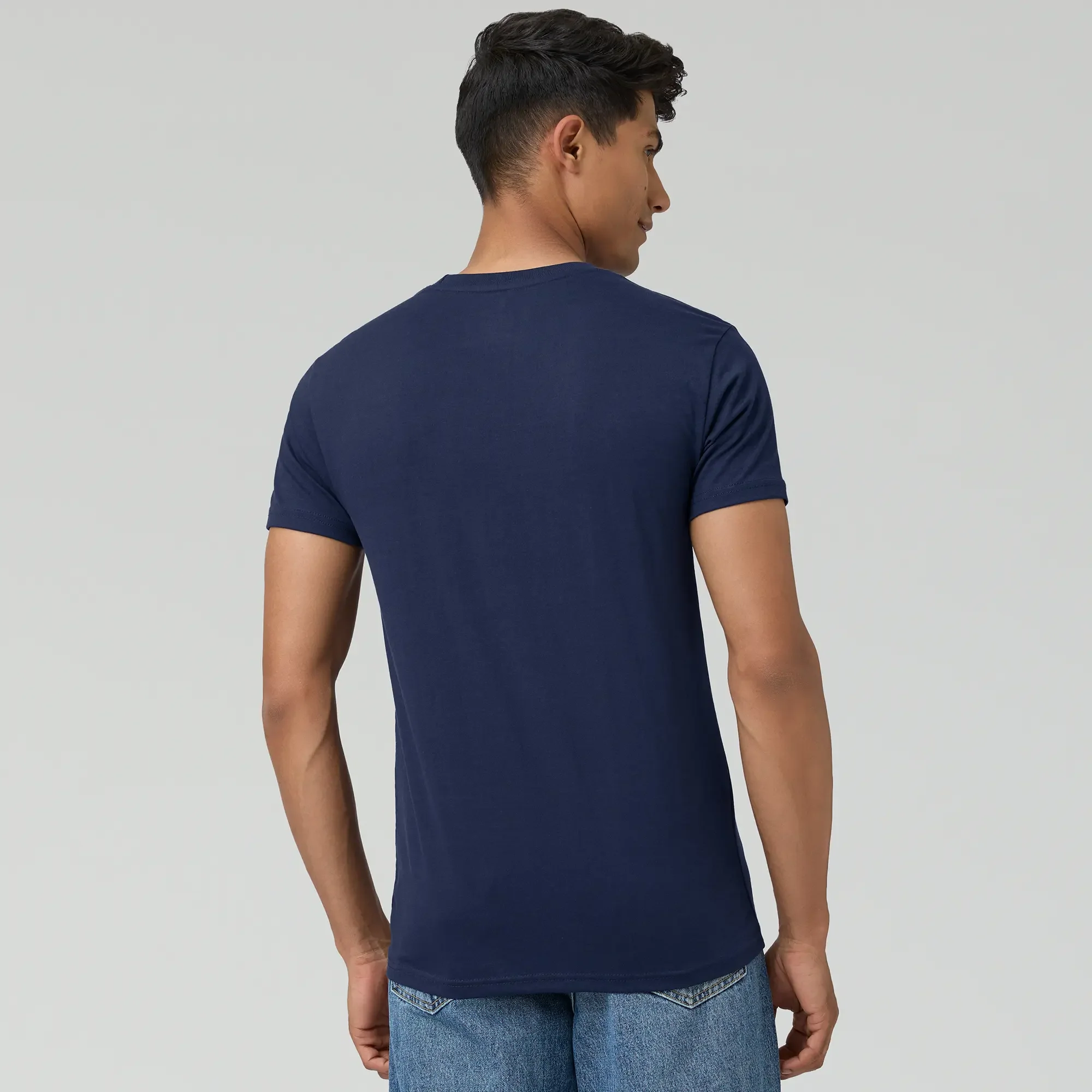 Pace Combed Cotton T-shirts Midnight Blue - Image 6