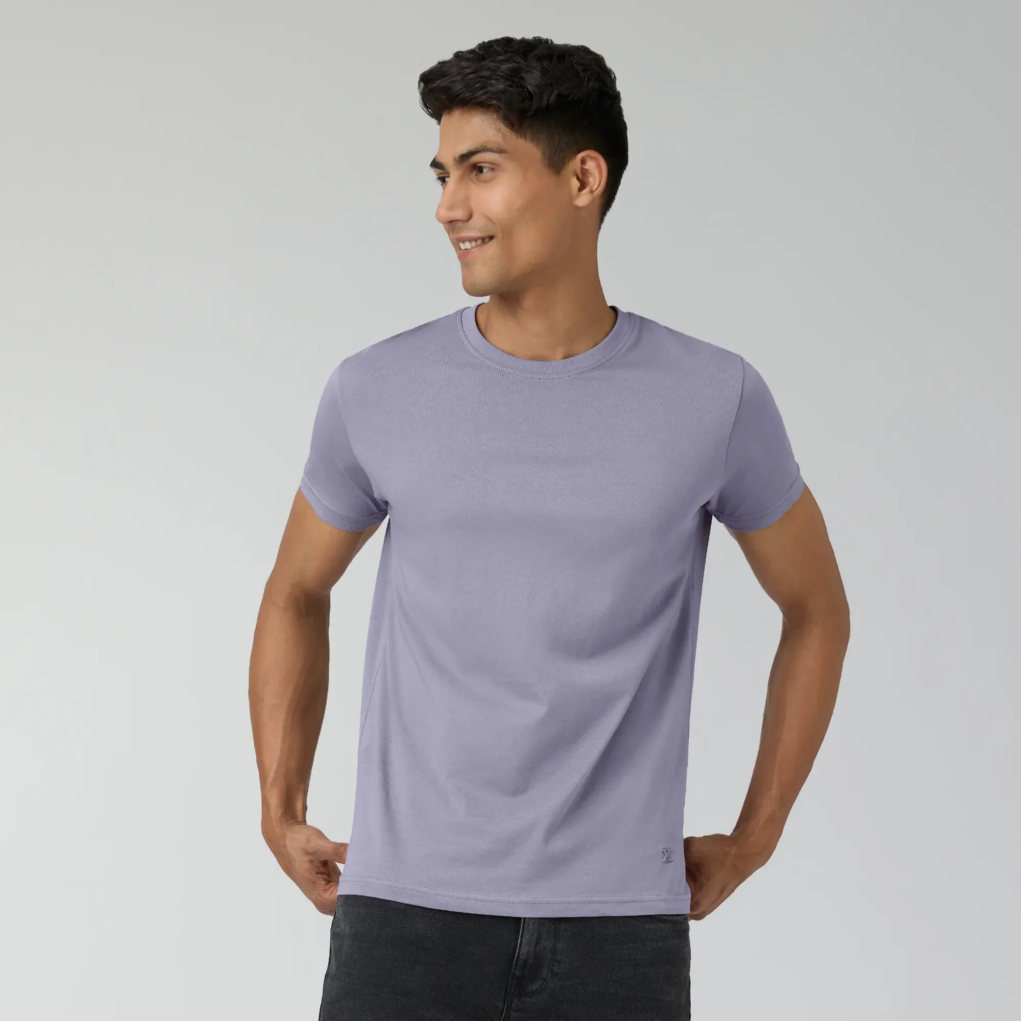Pace Combed Cotton T-shirts Misty Lilac - Image 4