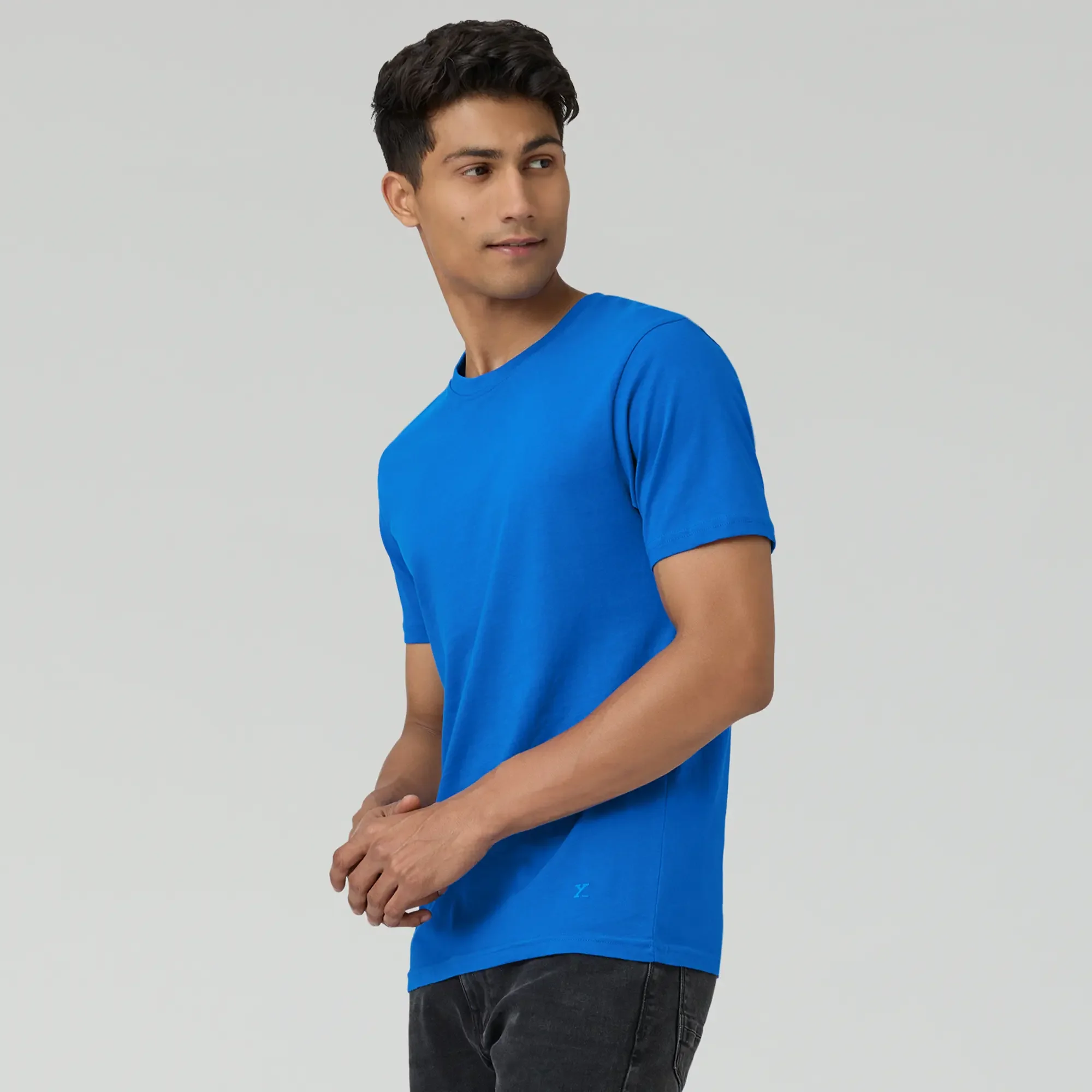 Pace Combed Cotton T-shirts Olympic Blue - Image 3