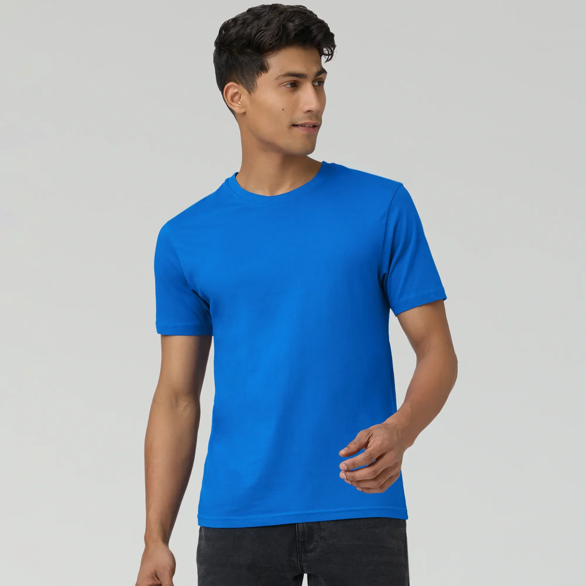 Pace Combed Cotton T-shirts Olympic Blue - Image 4