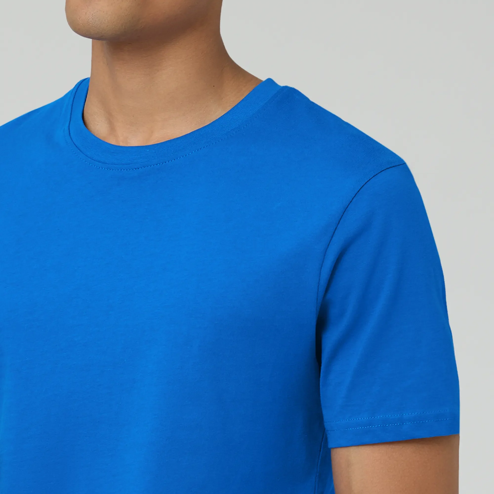 Pace Combed Cotton T-shirts Olympic Blue - Image 5