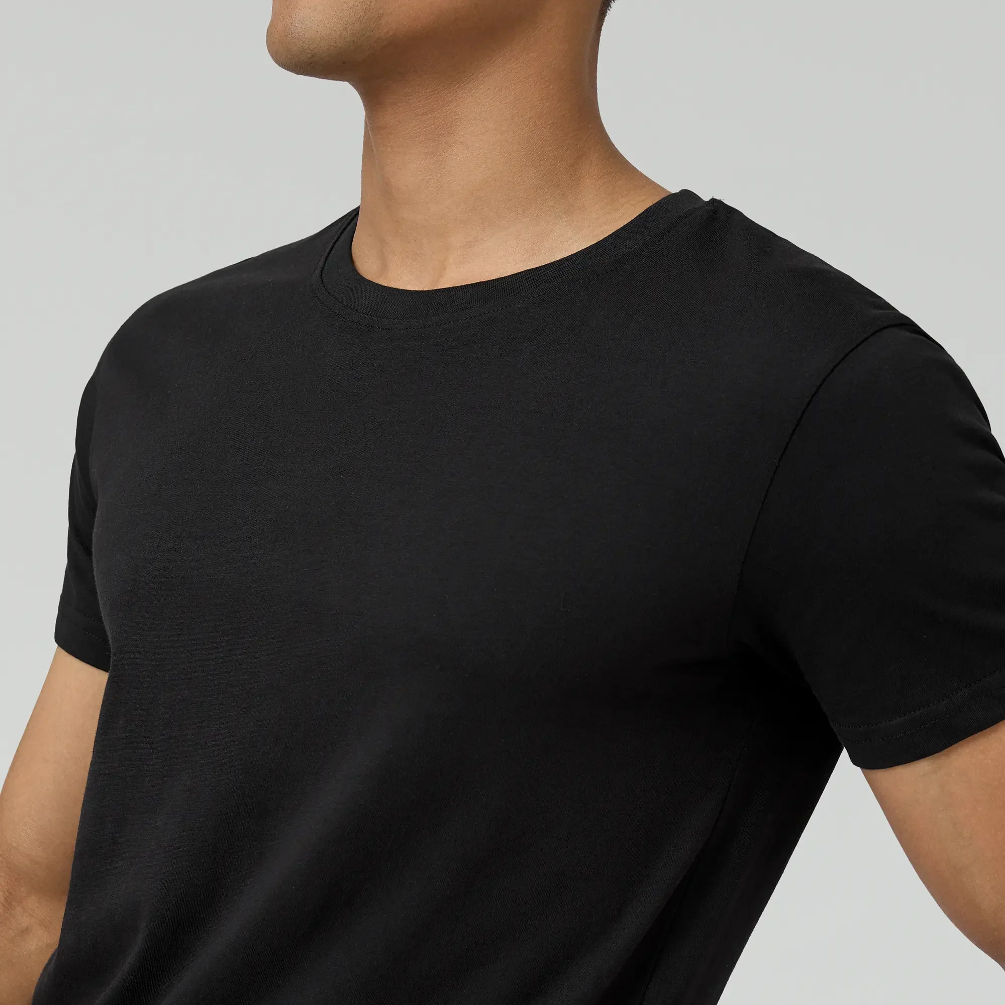 Pace Combed Cotton T-shirts Pitch Black - Image 6