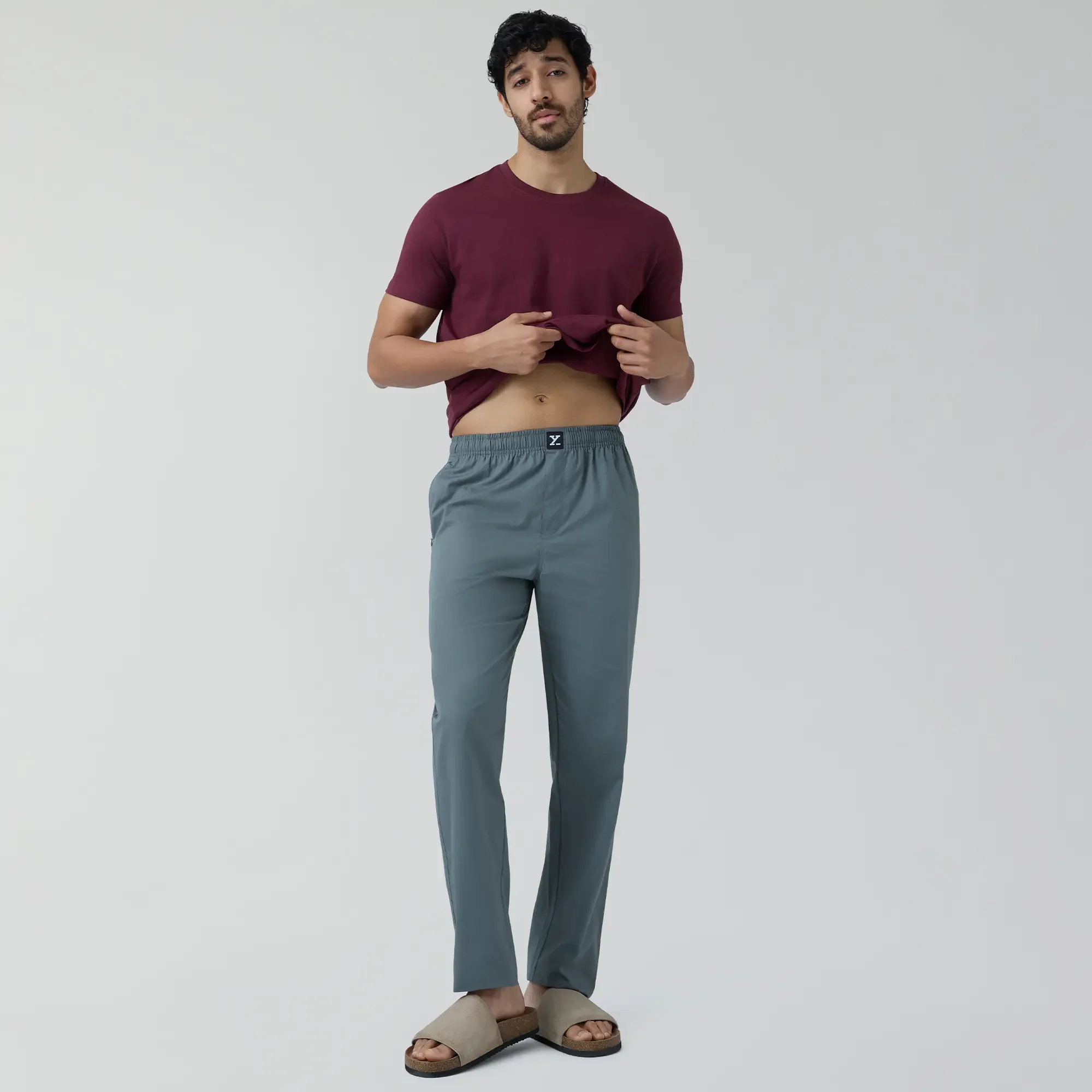 Pace Cotton Pyjamas Storm Grey - Image 3