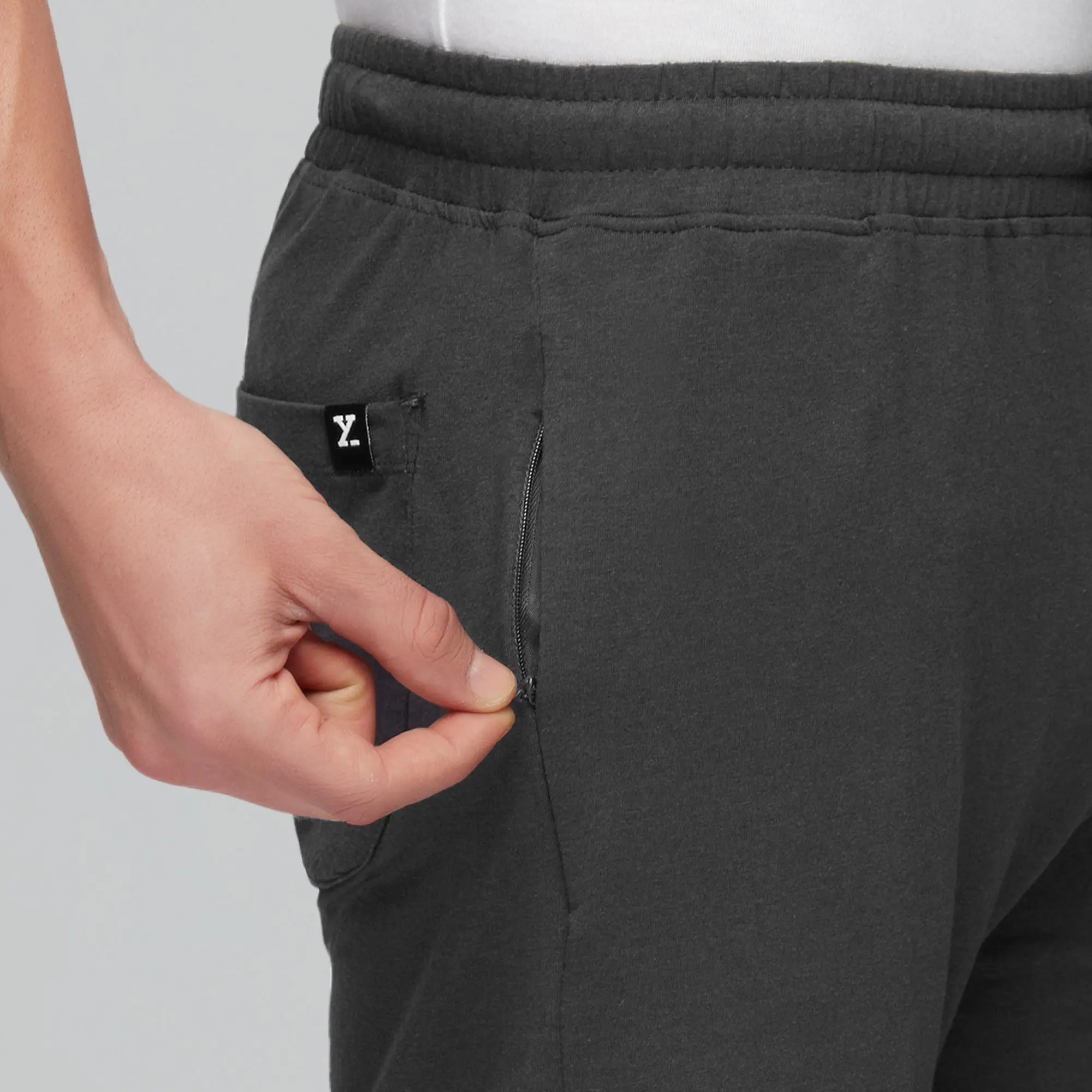 Pace Cotton Rich Shorts Graphite Grey - Image 6