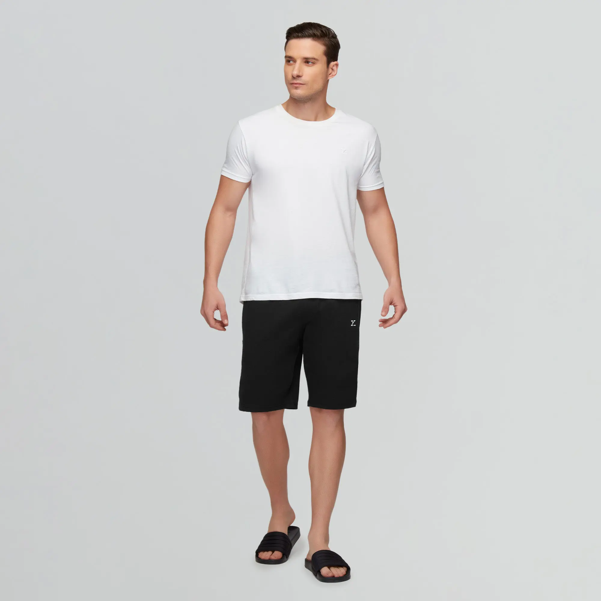 Pace Cotton Rich Shorts Pitch Black - Image 2