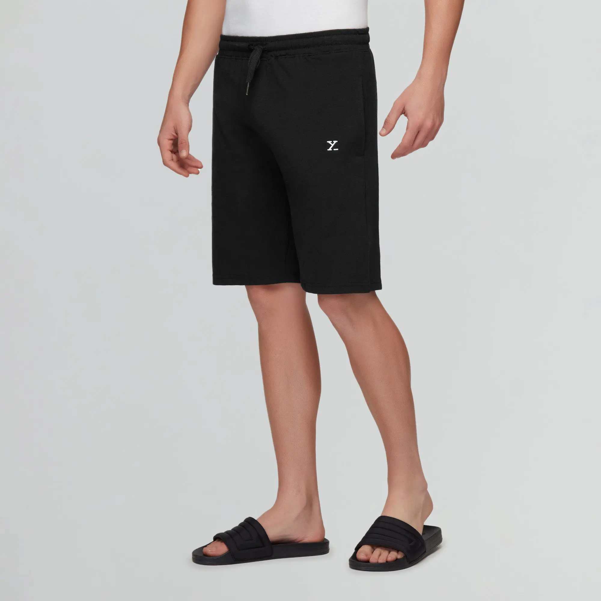 Pace Cotton Rich Shorts Pitch Black - Image 3