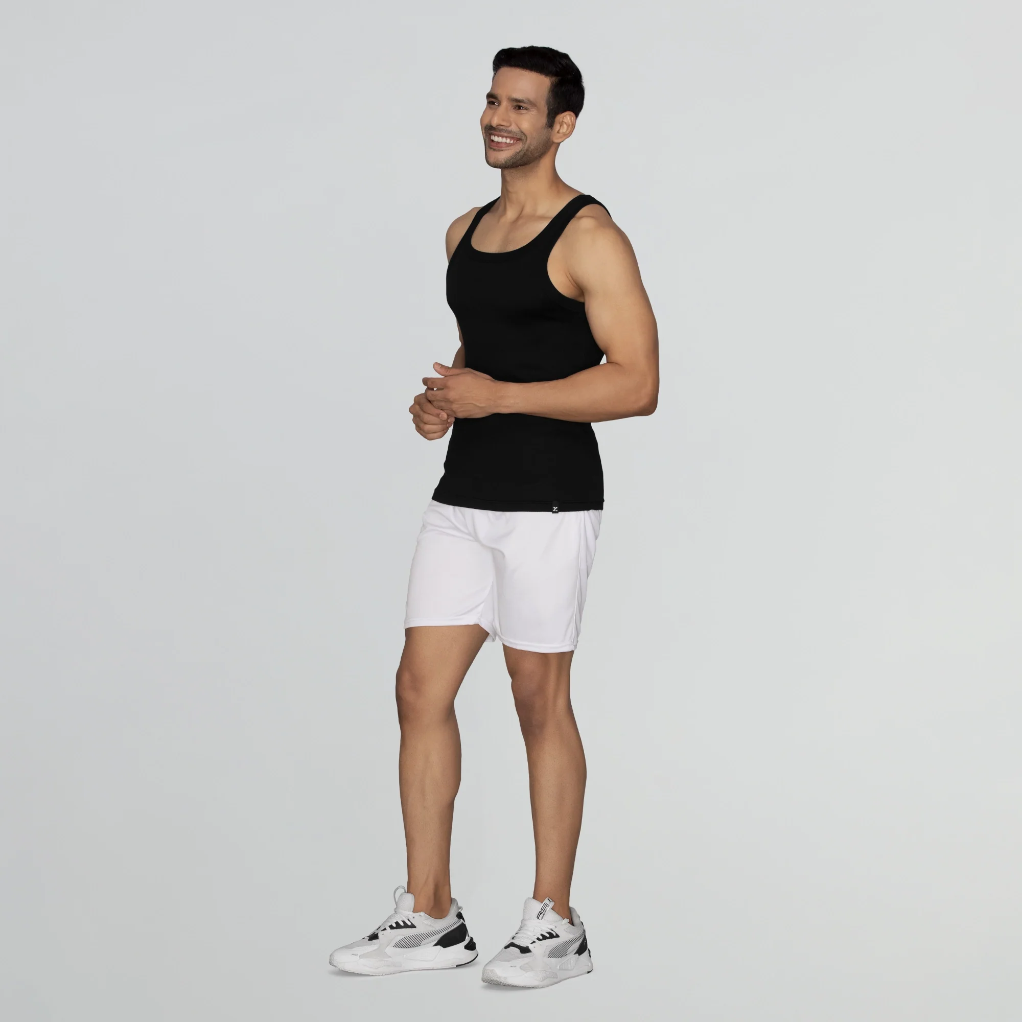 Pace Super Combed Cotton Vest Black Knight - Image 5