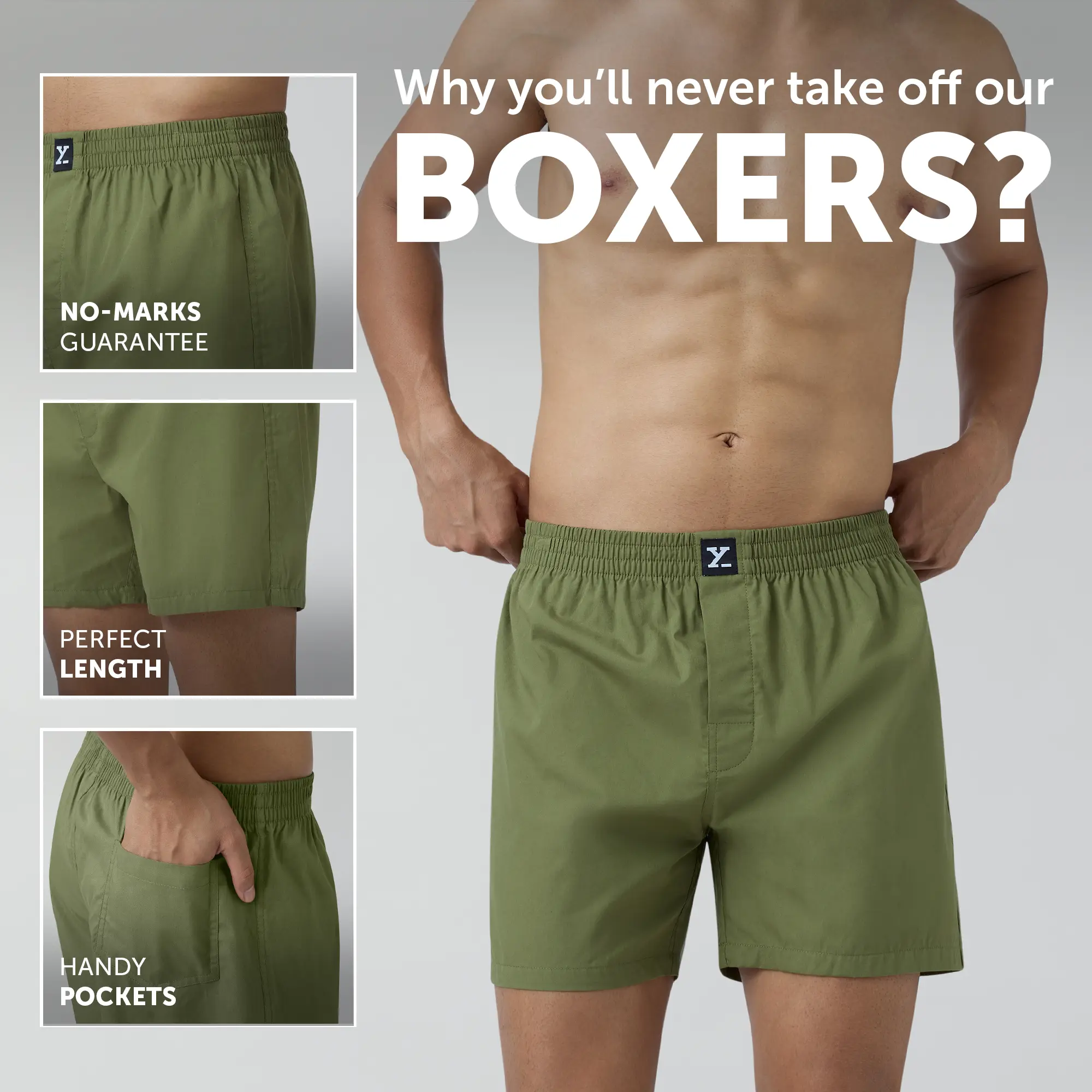 Pace Cotton Boxer Army Green - Image 2