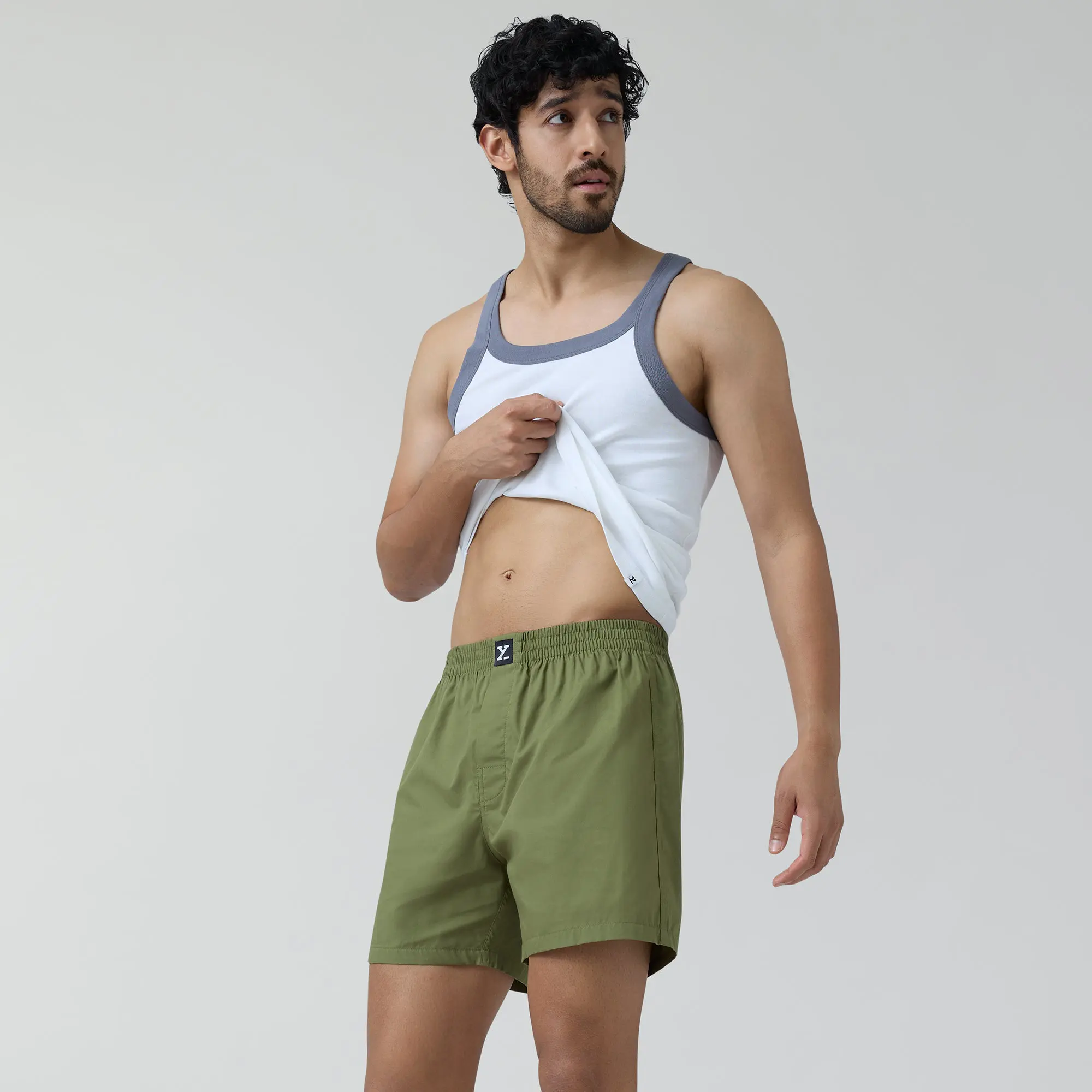 Pace Cotton Boxer Army Green - Image 6