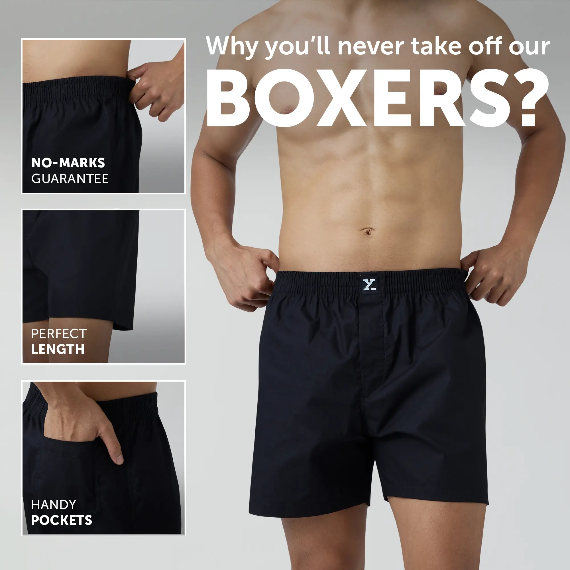 Pace Cotton Boxer Black Knight - Image 2