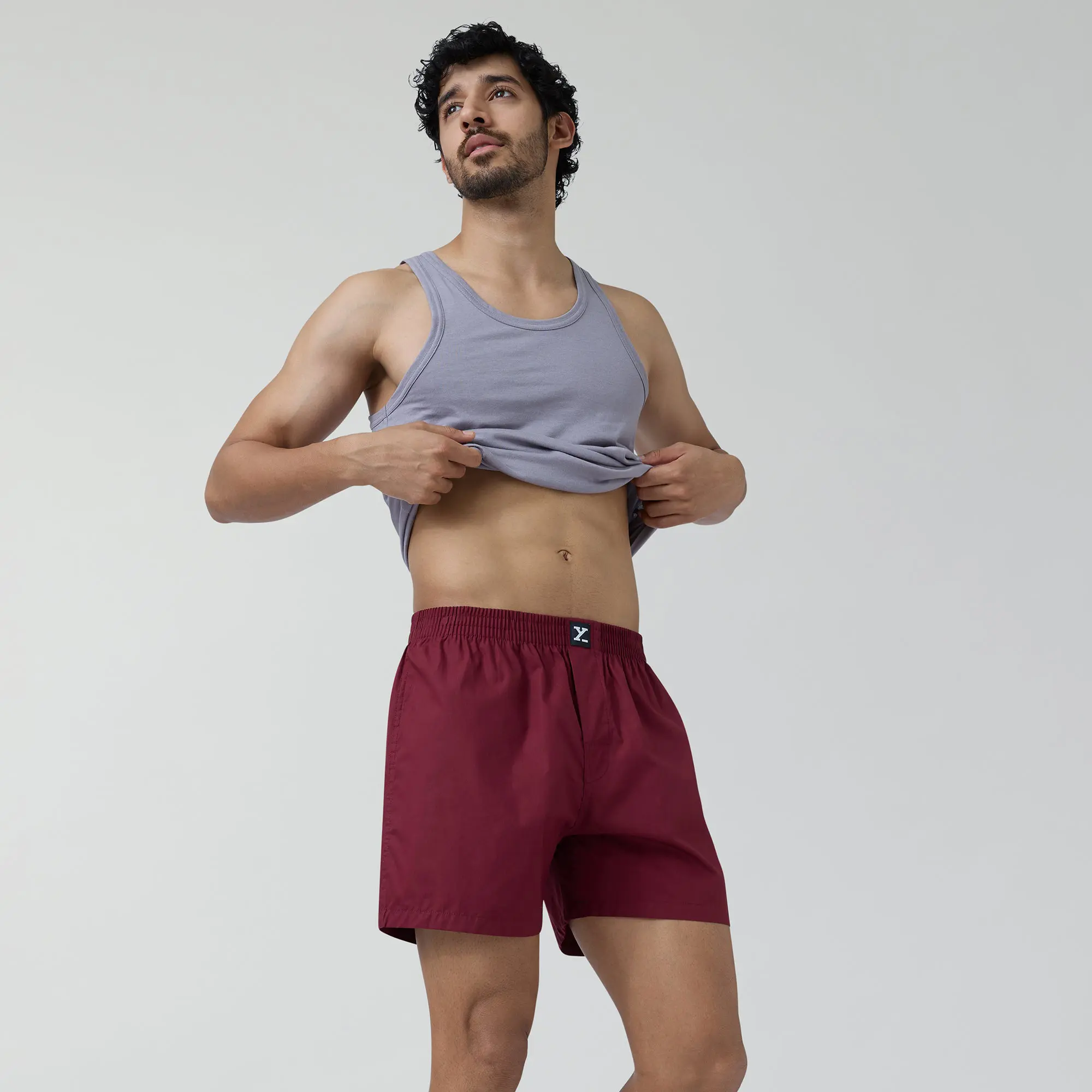 Pace Cotton Boxer Bold Burgundy - Image 6
