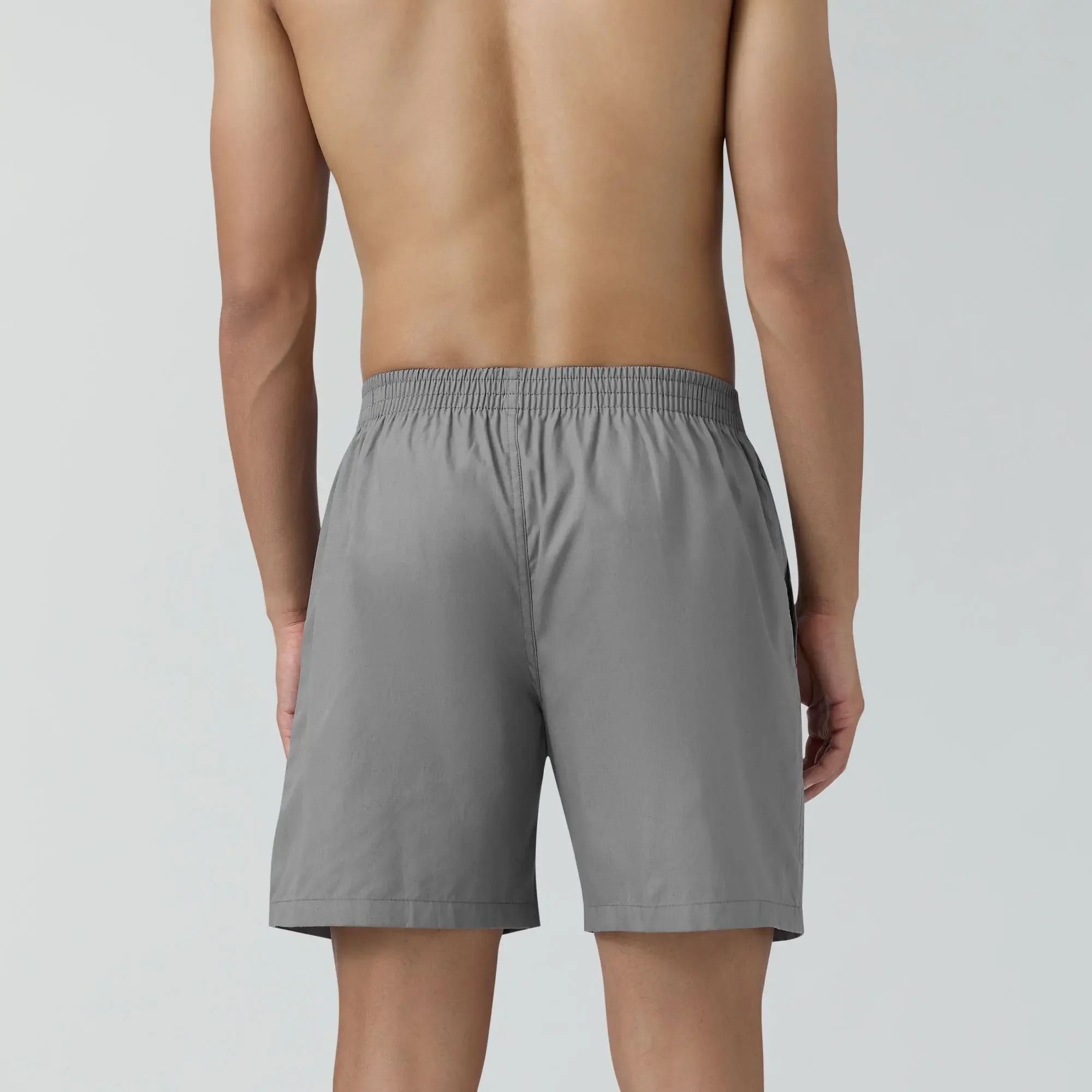 Pace Cotton Boxer Shorts Ash Grey - Image 6