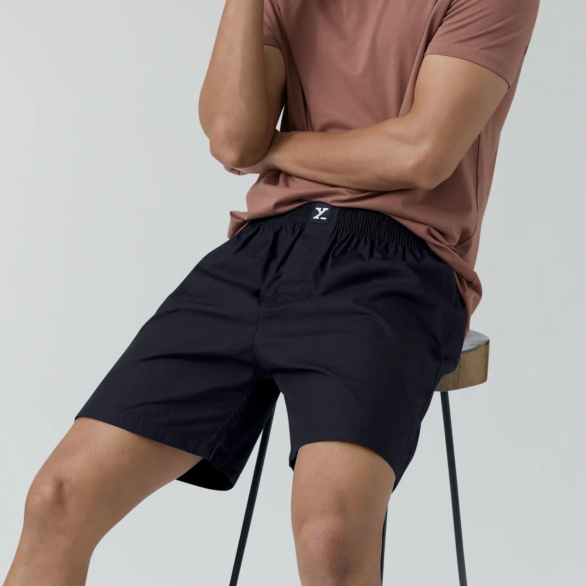 Pace Cotton Boxer Shorts Black Knight