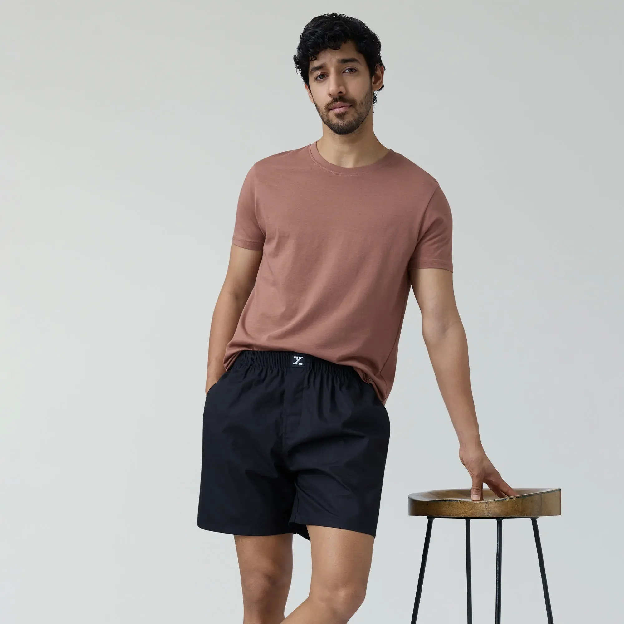 Pace Cotton Boxer Shorts Black Knight - Image 3