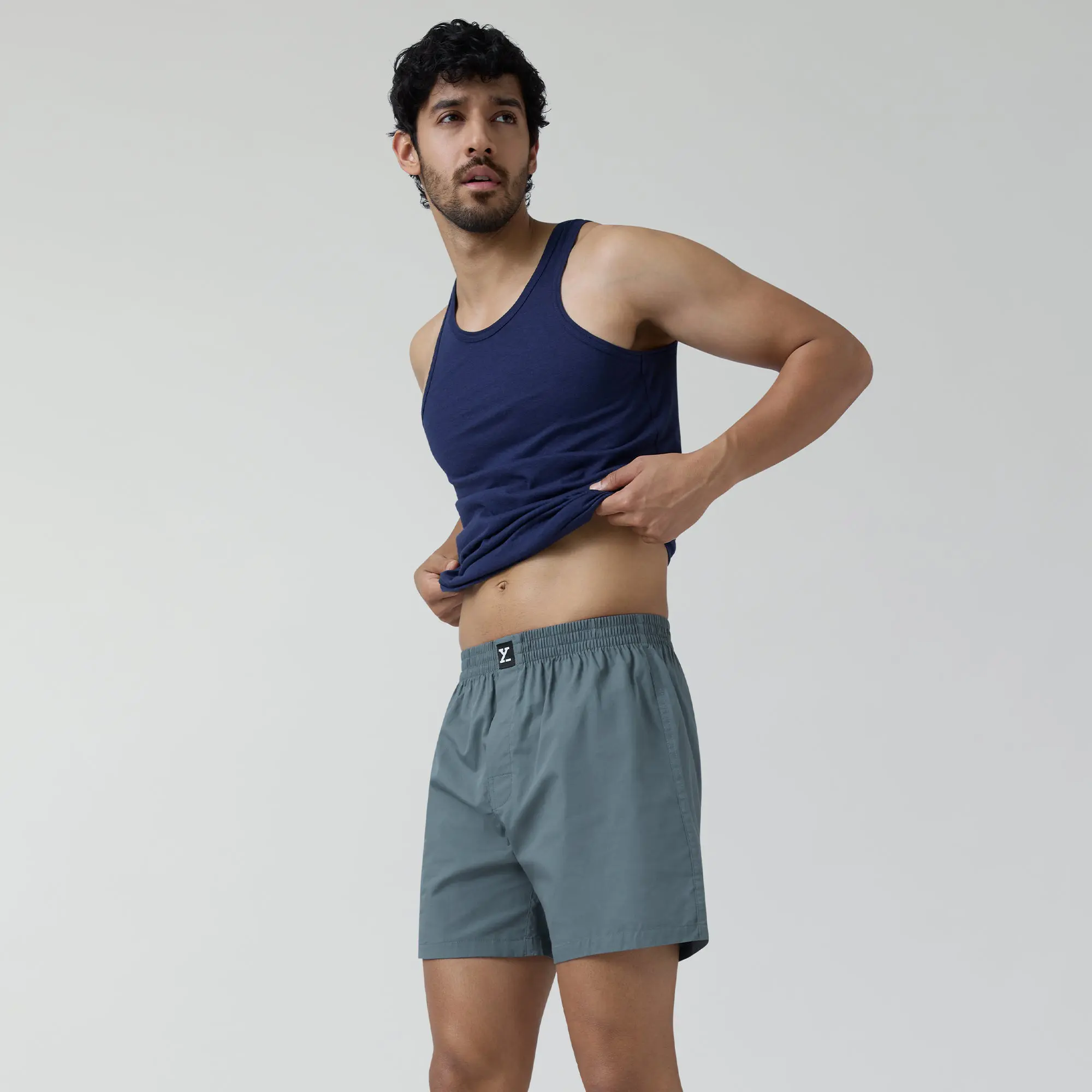 Pace Cotton Boxer Storm Grey - Image 6
