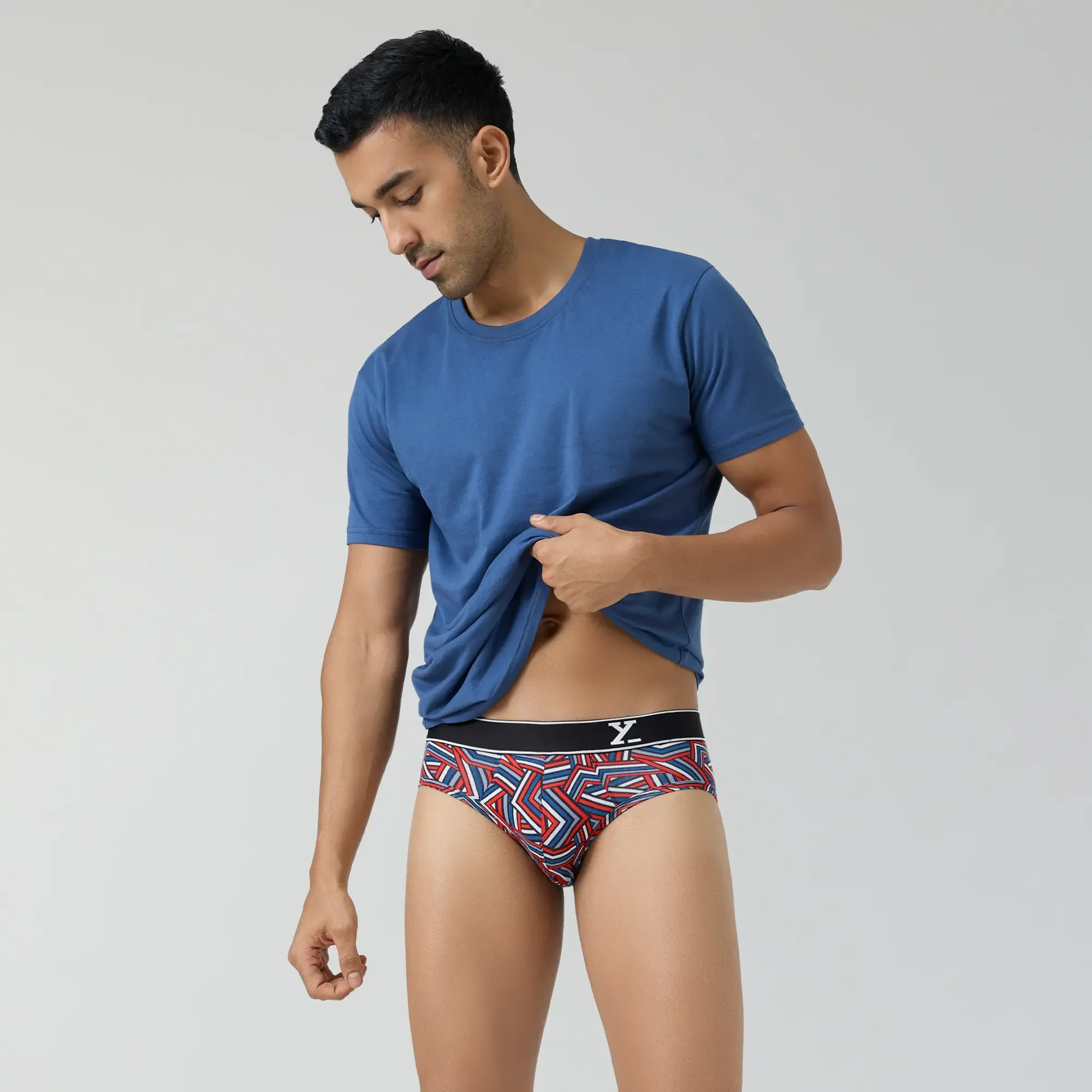 Parallax Cotton Briefs Red Stripes - Image 3