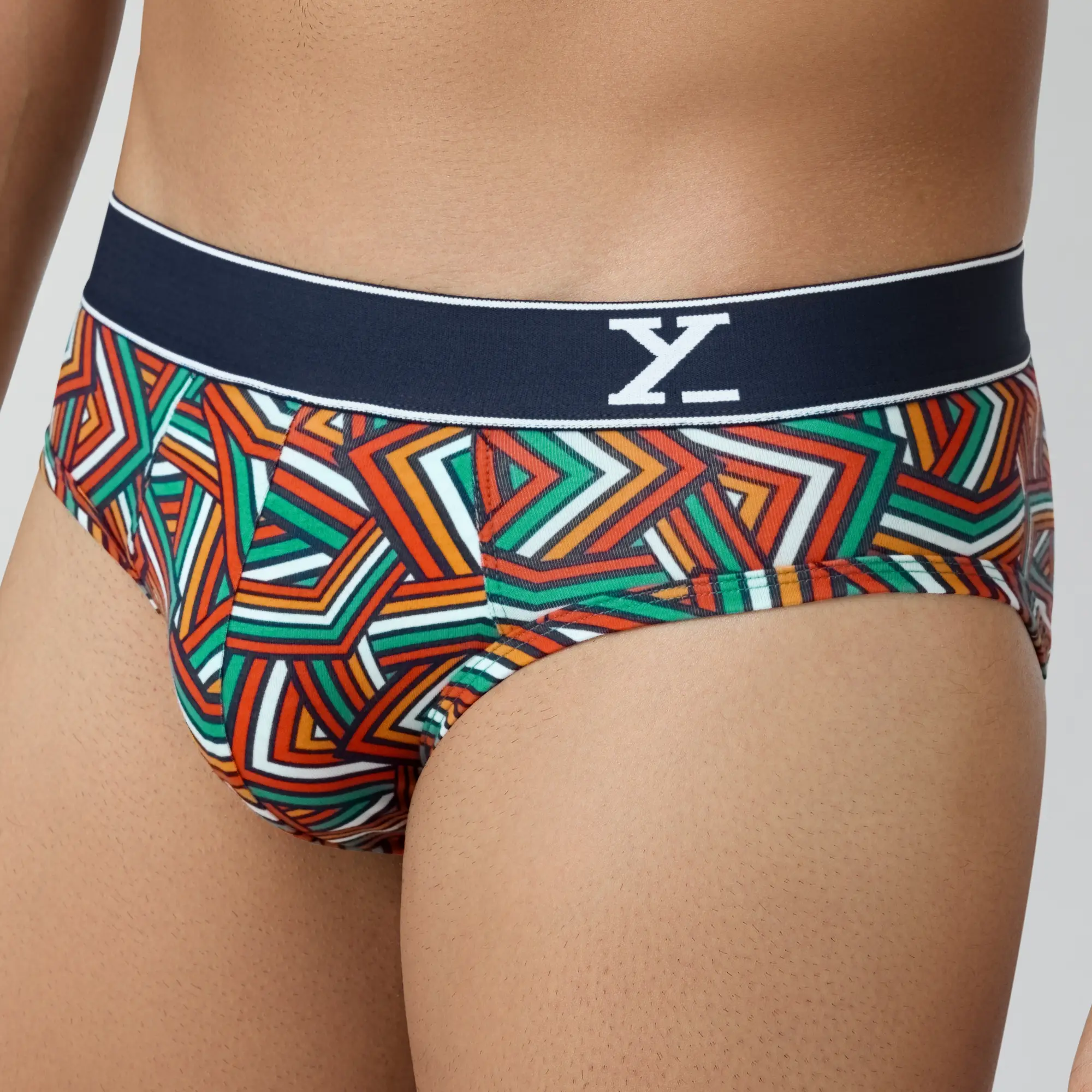 Parallax Cotton Briefs Yellow Stripes - Image 4