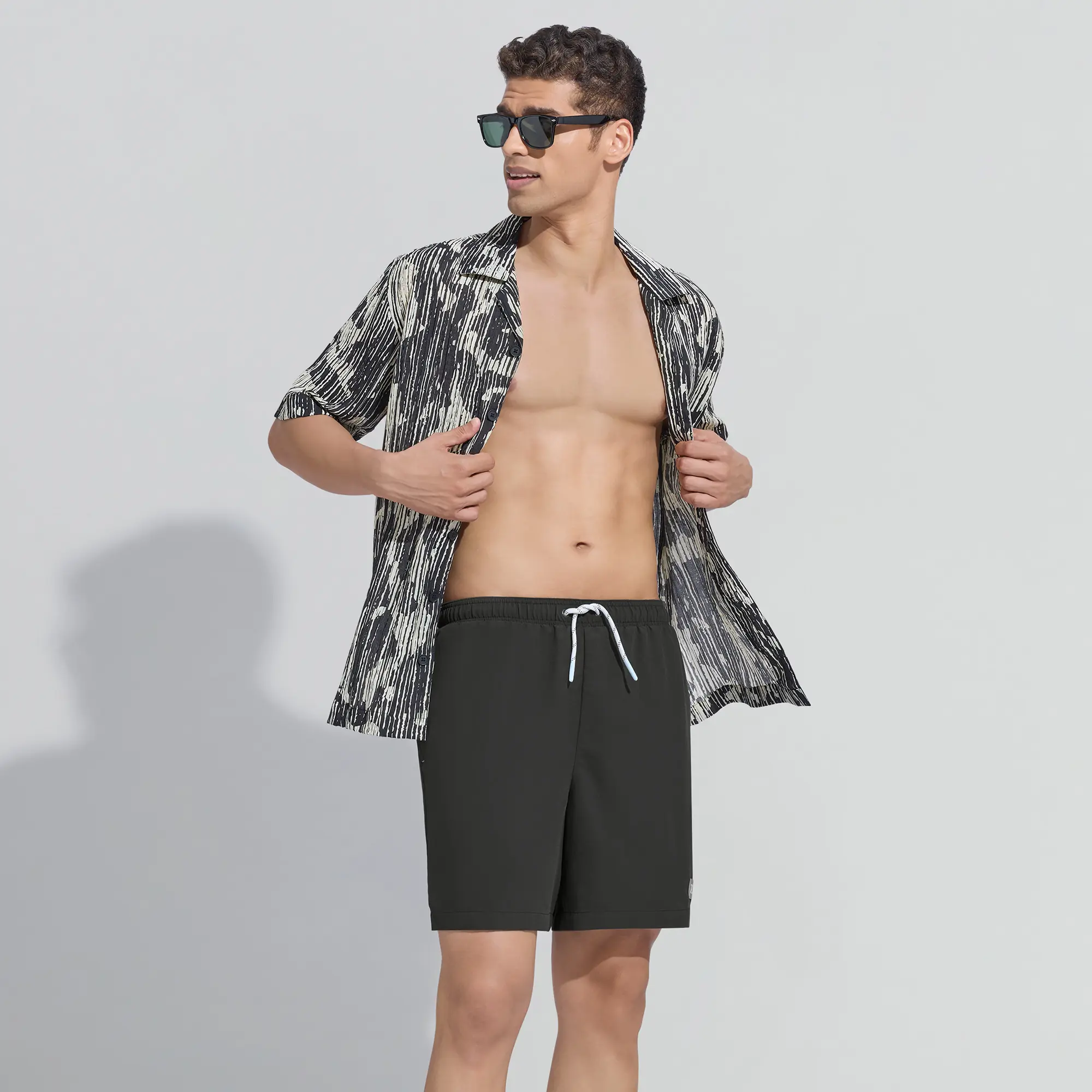 Aqua Swim Shorts Smoke Black